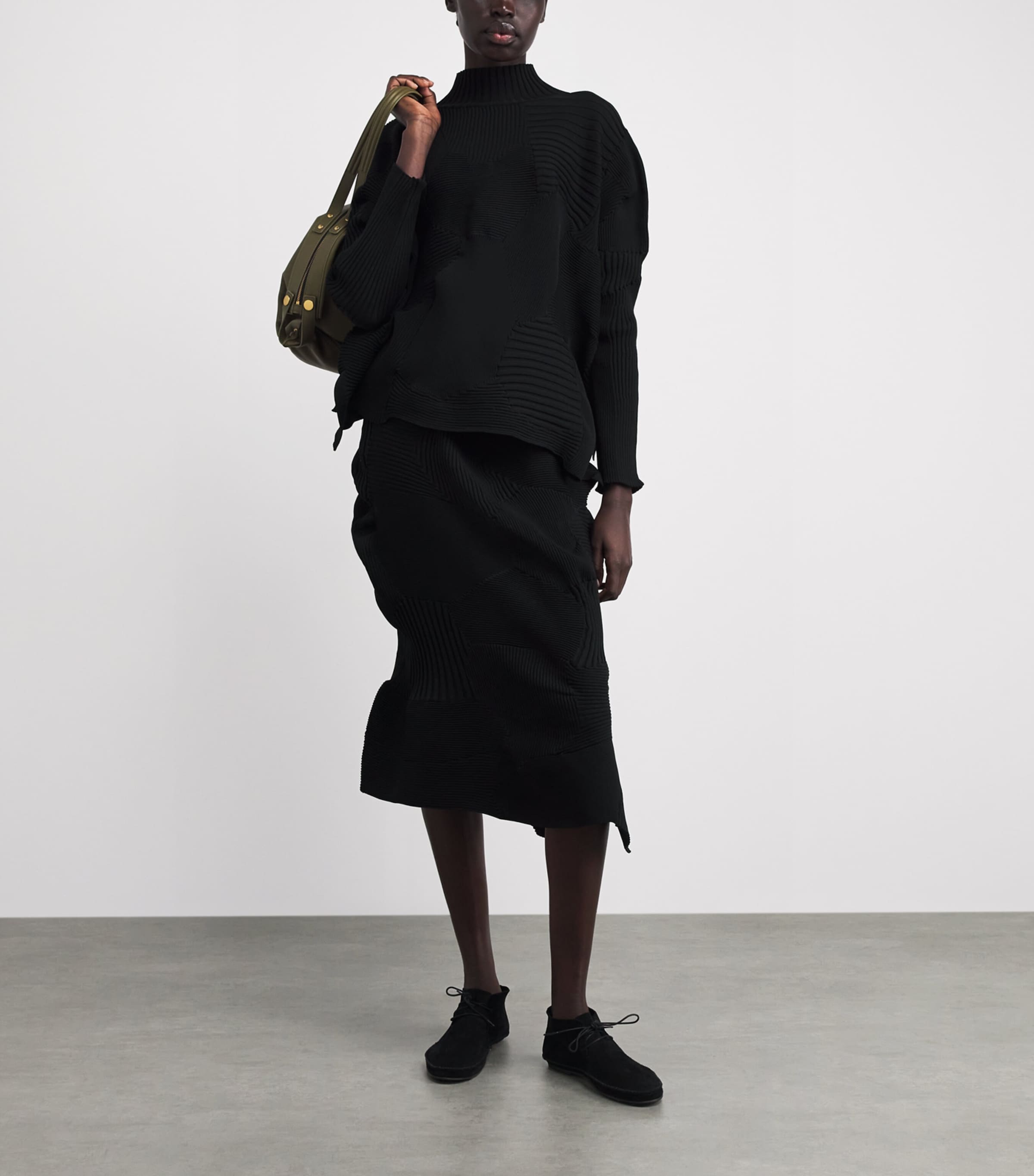Issey Miyake Womens Kone Kone Knit Skirt Image 2