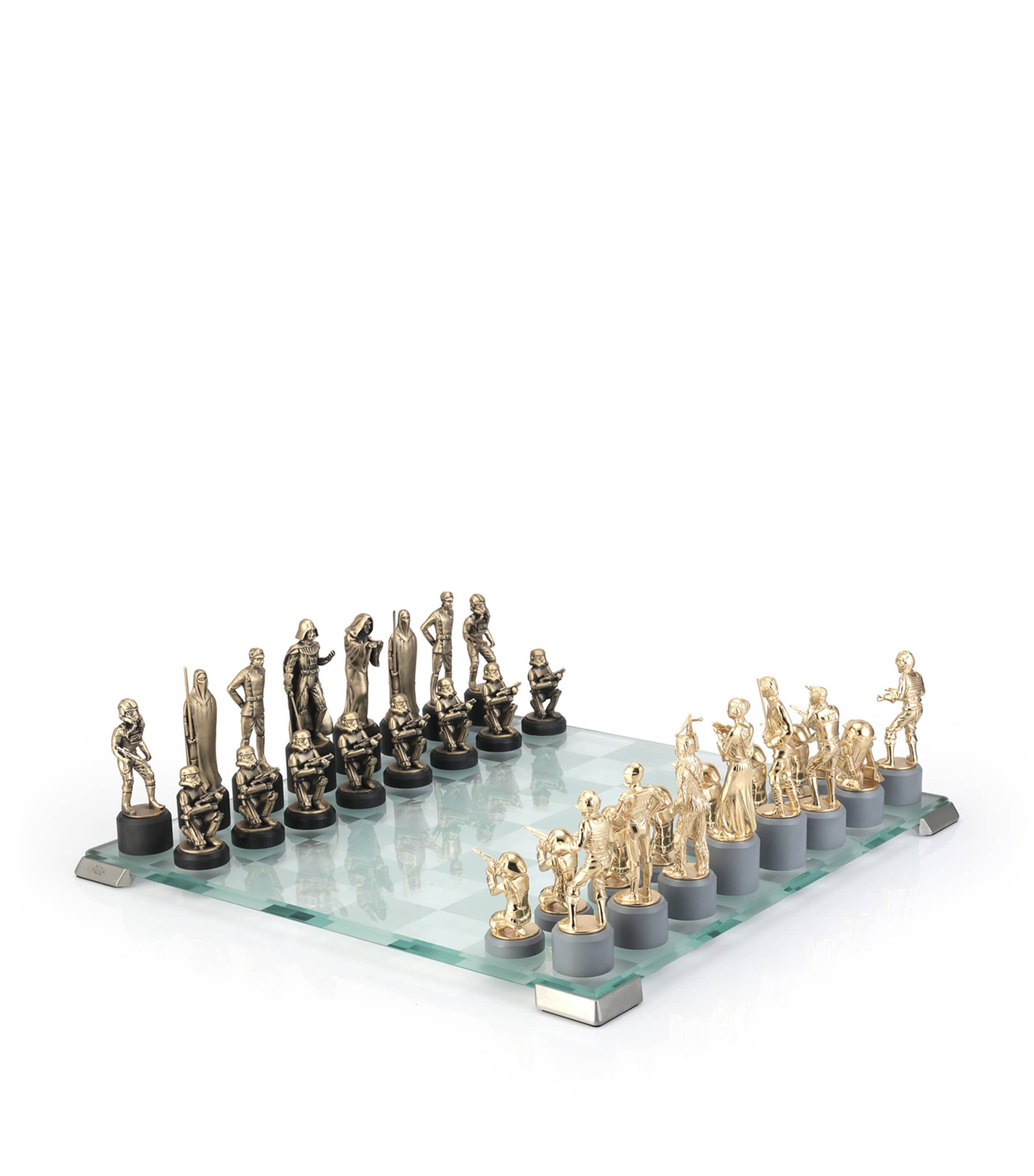 Royal Selangor Star Wars Chess Set Gold Image 1