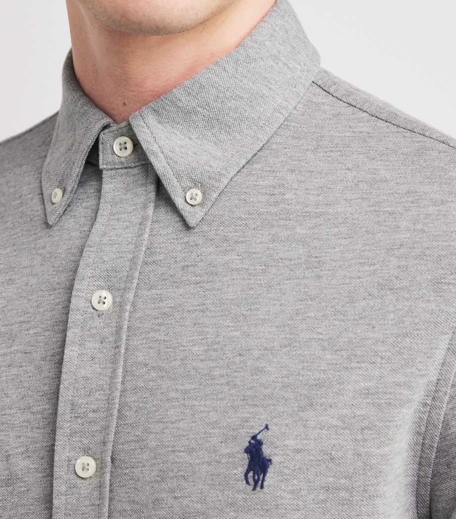 Cotton Oxford Shirt 020GREY Image 6