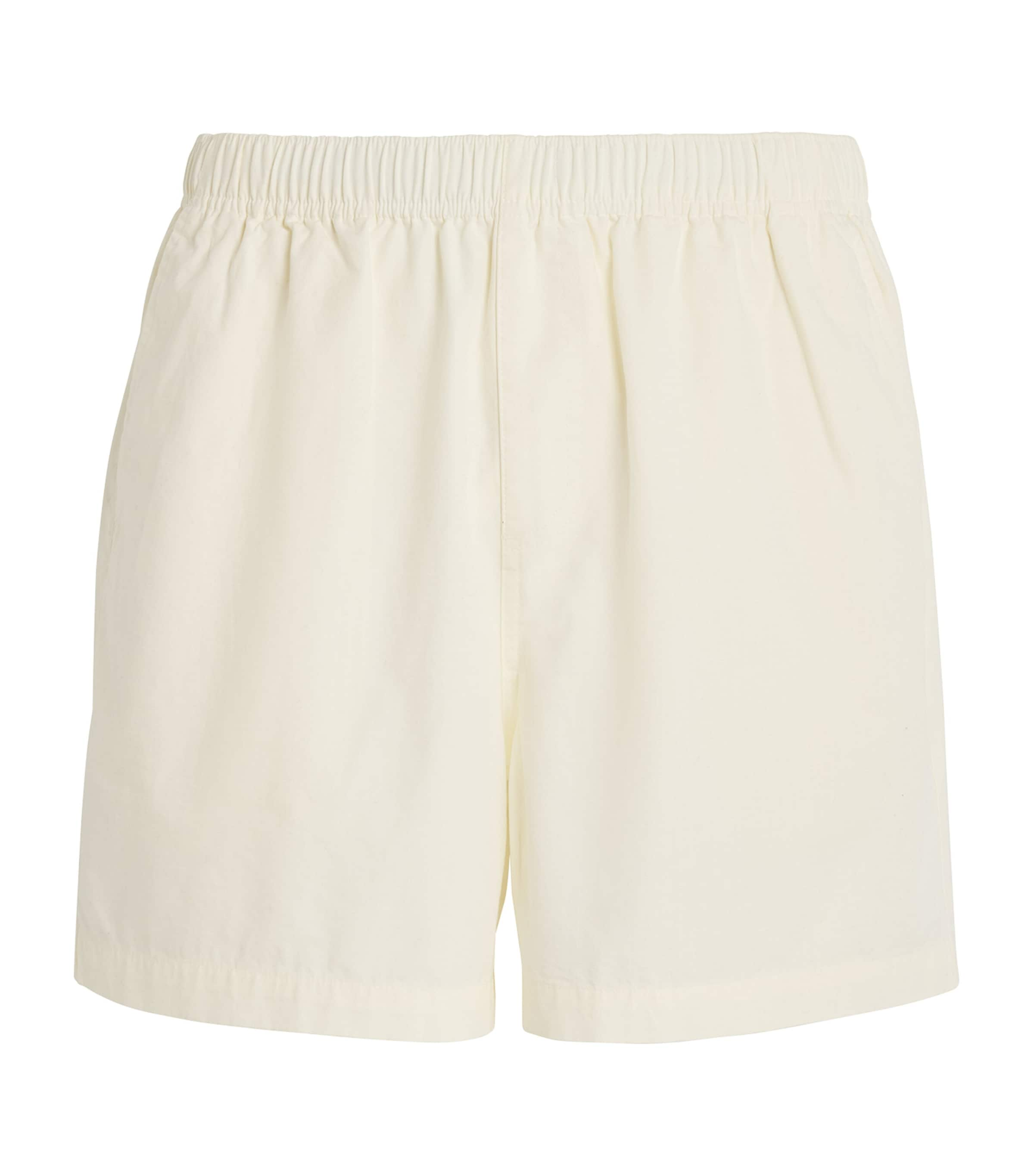 Fred Perry Cotton Shorts In White