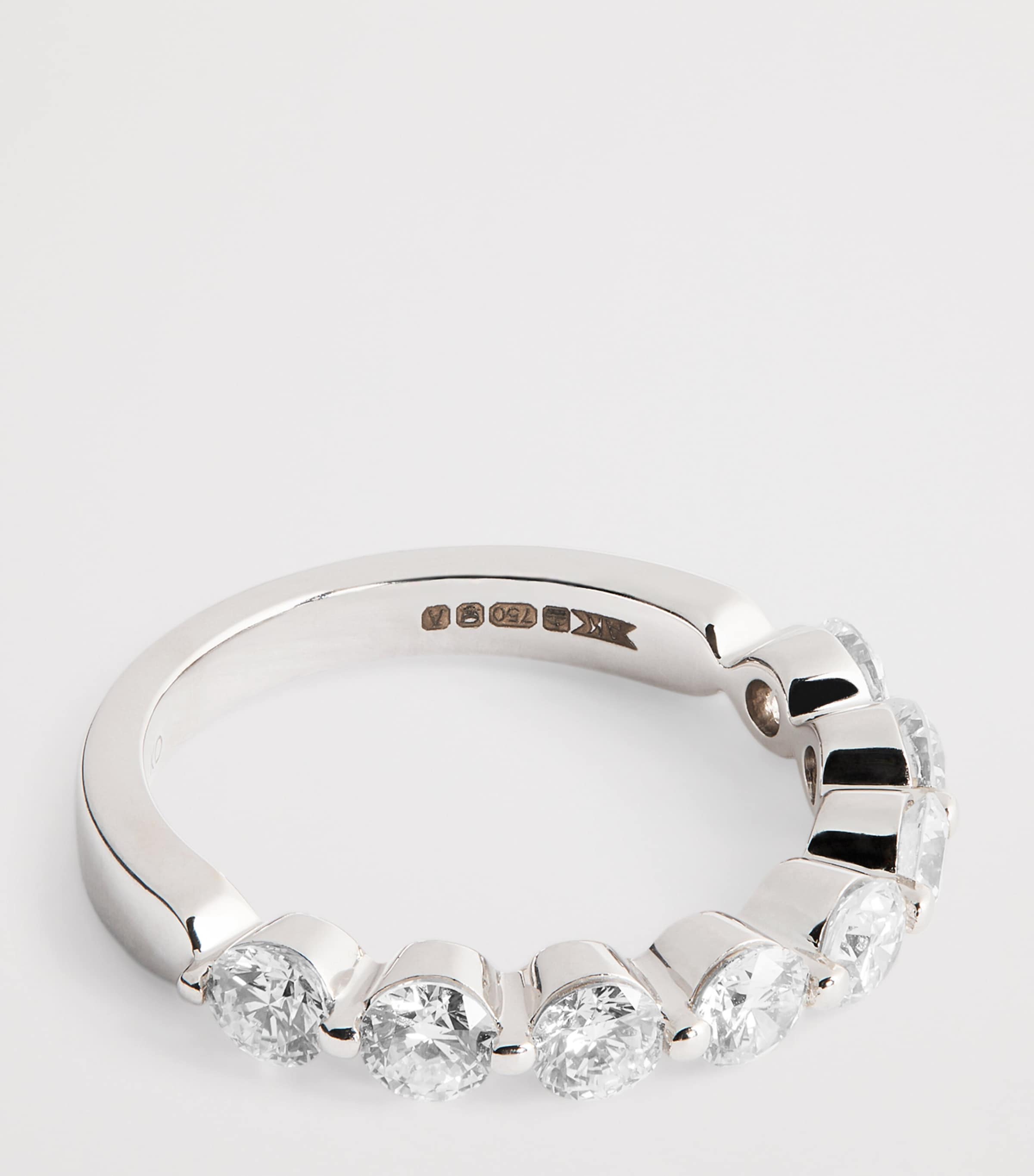 White Gold and Diamond Floating Ring WHITE GOLD Image 4