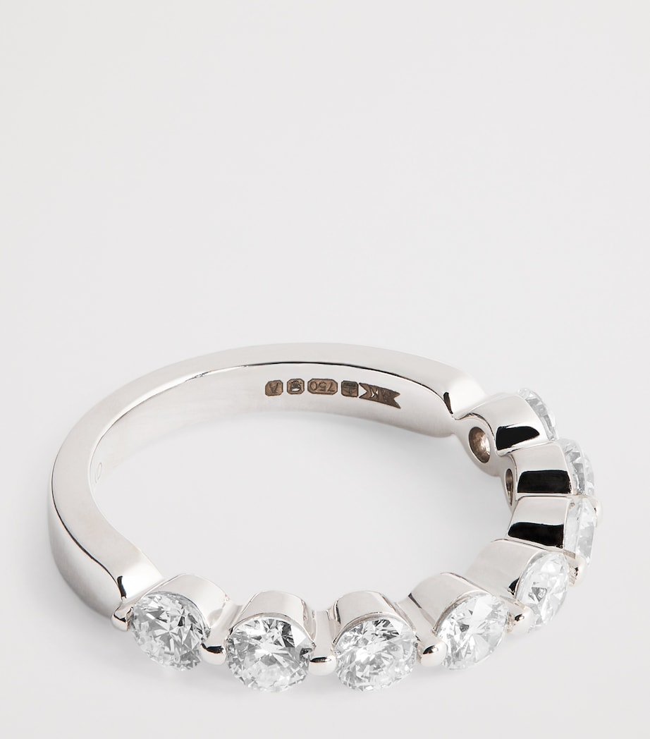 White Gold and Diamond Floating Ring WHITE GOLD Image 4