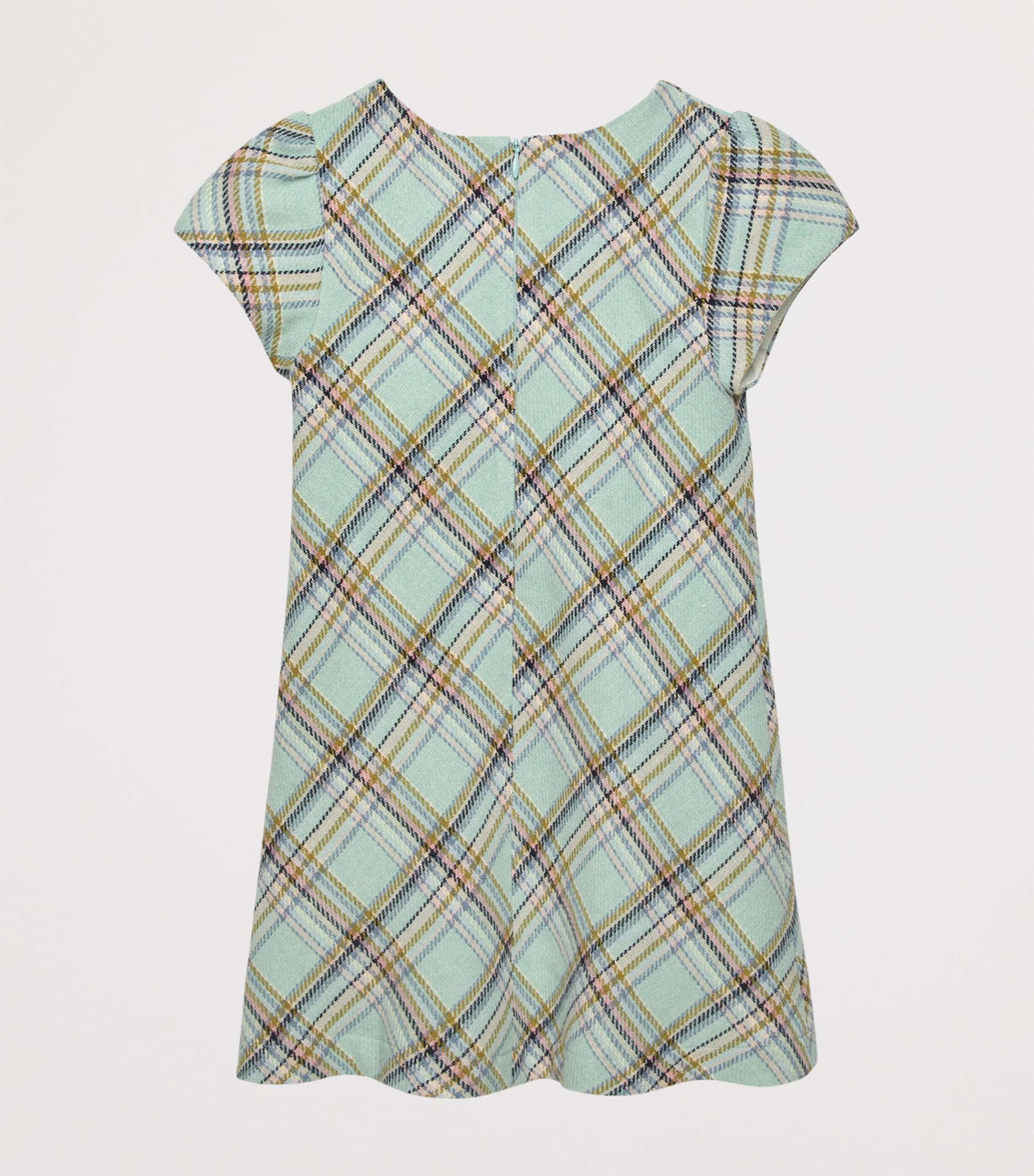 Etta Check Dress (6-11 Years) SEA GREEN MULTI CHCK Image 2