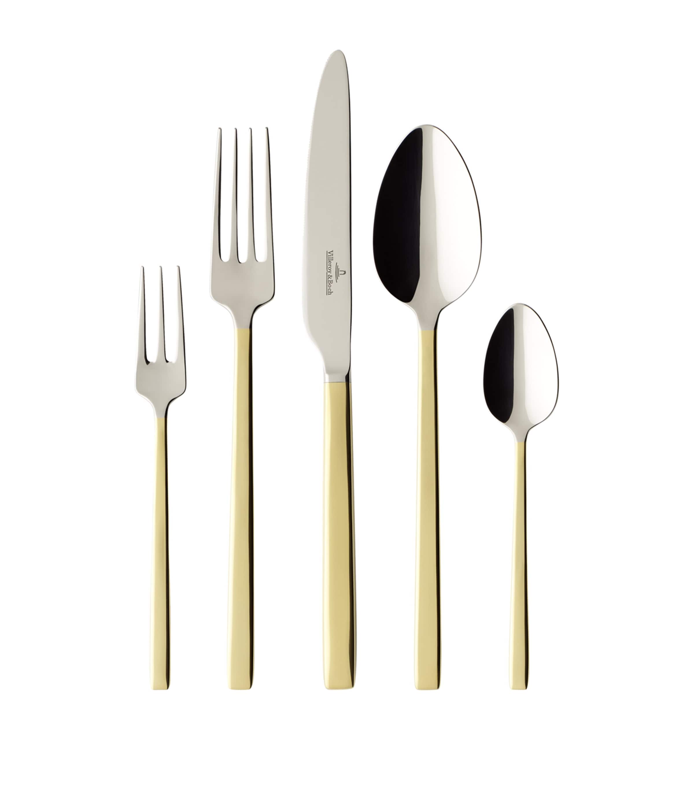 Villeroy & Boch La Classic 30-piece Gold-plated Cutlery Set In Metallic