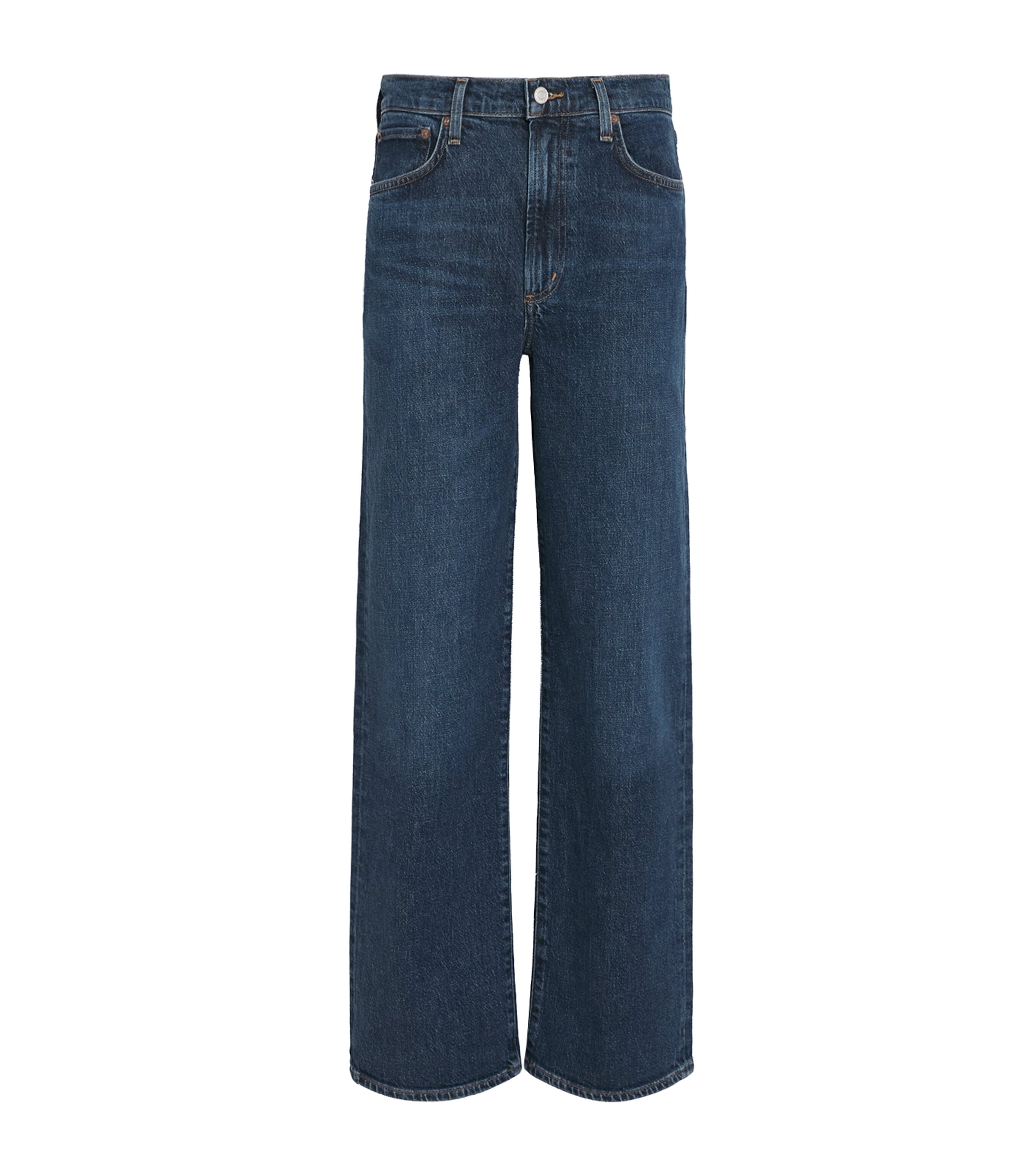 Agolde Wilder Mid-rise Straight-leg Jeans In Blue
