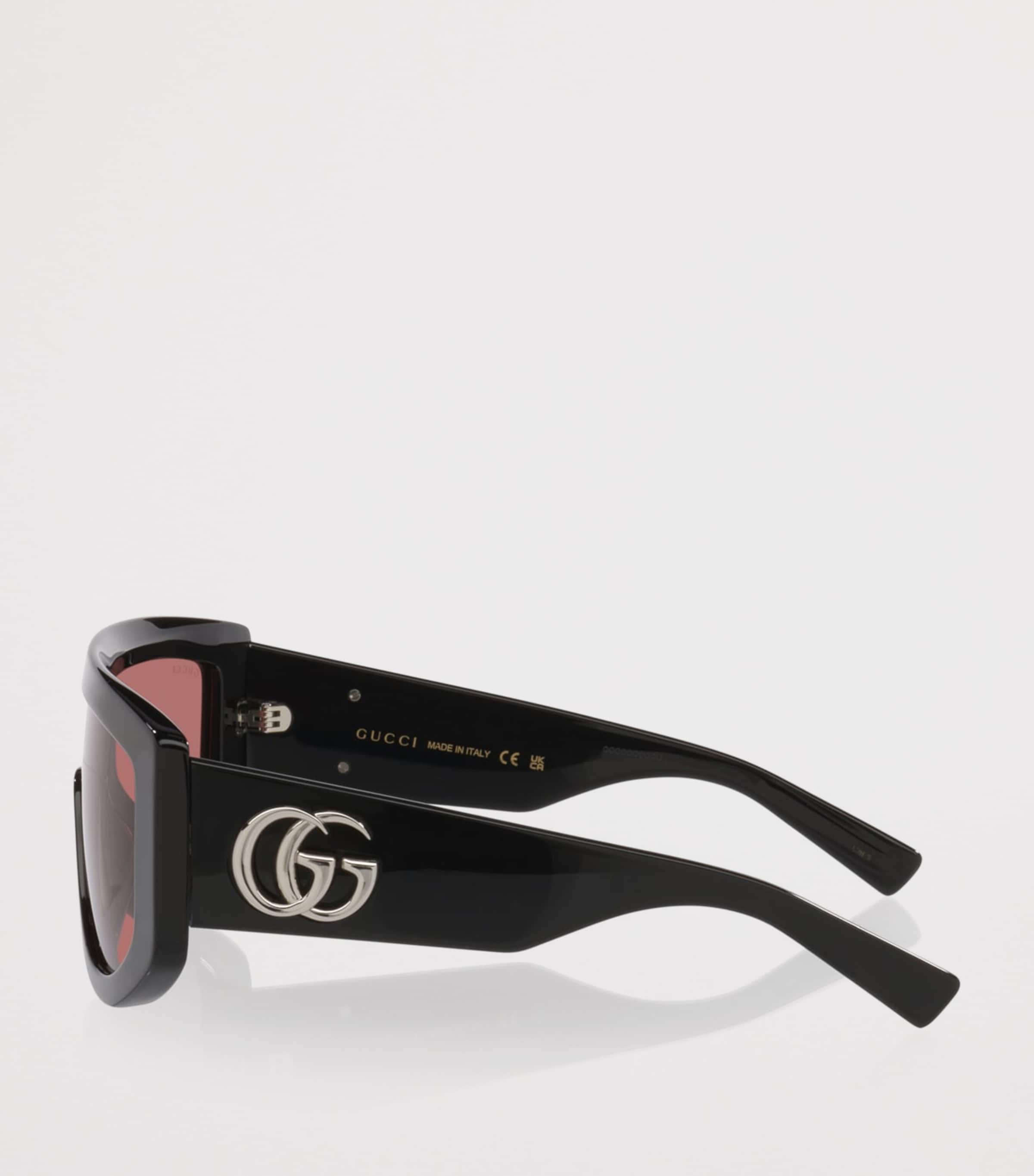 Gucci Irregular Sunglasses Black Image 3