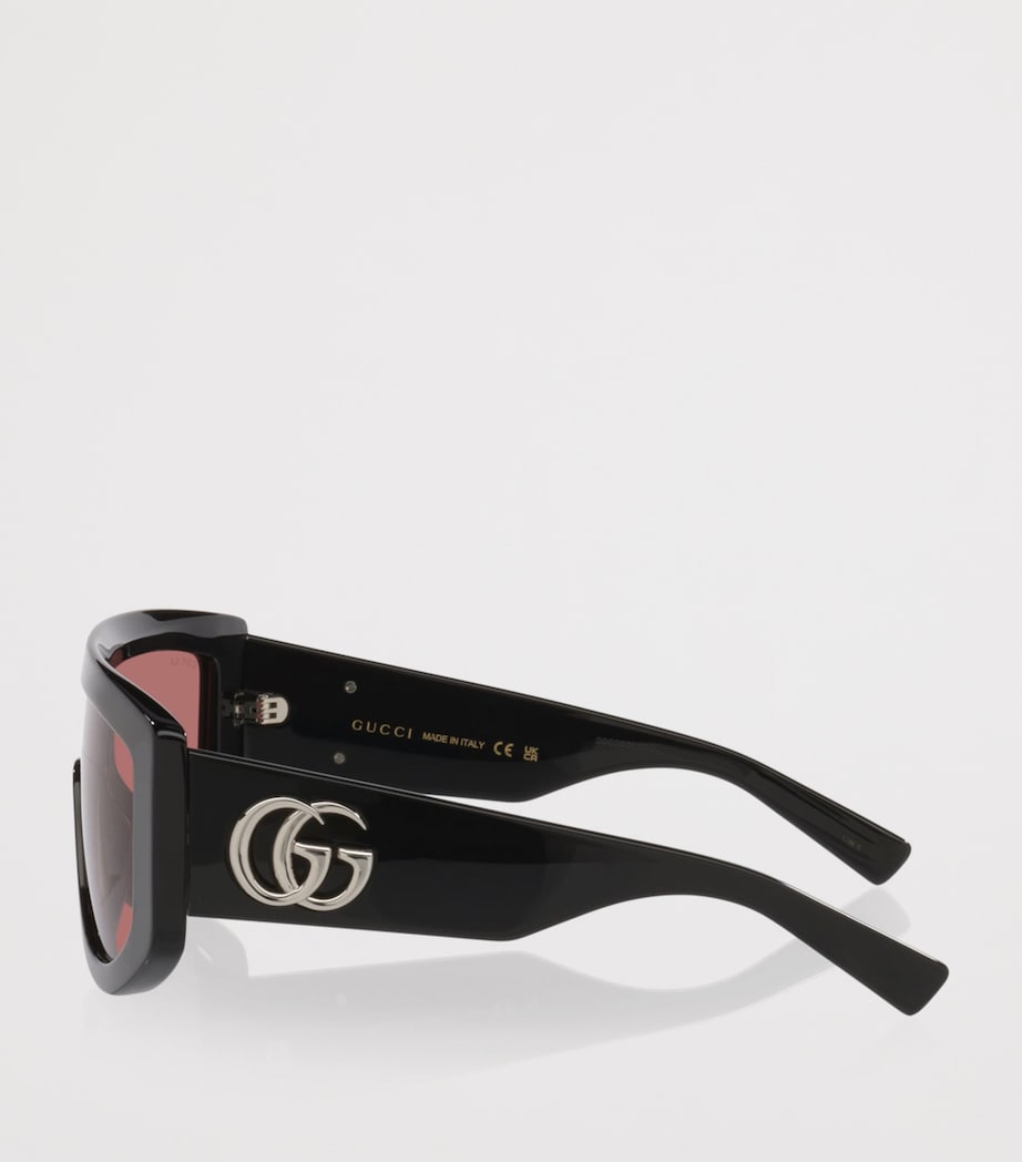 Gucci Irregular Sunglasses Black Image 3