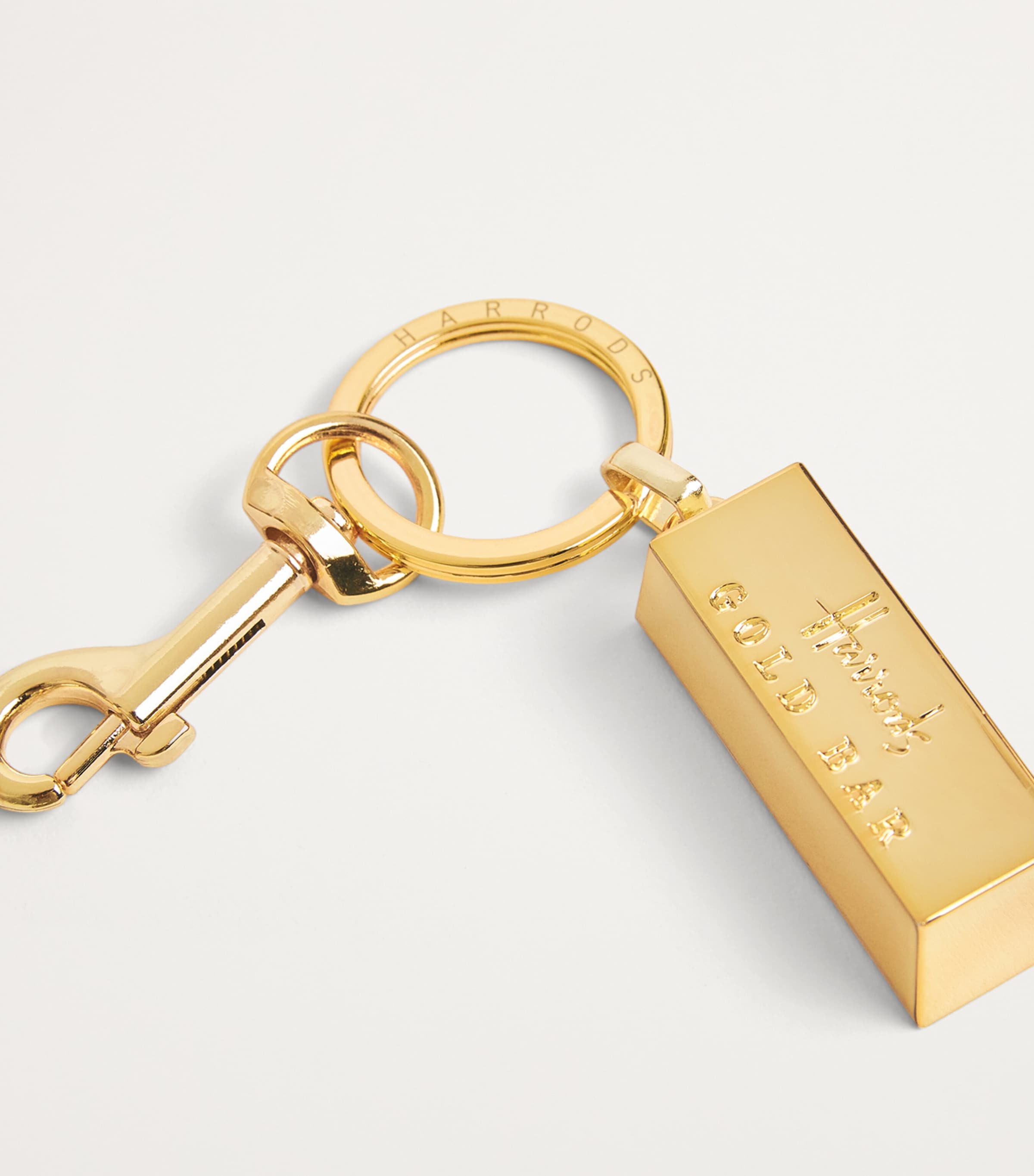 Harrods Gold Gold Bar Keyring | Harrods US