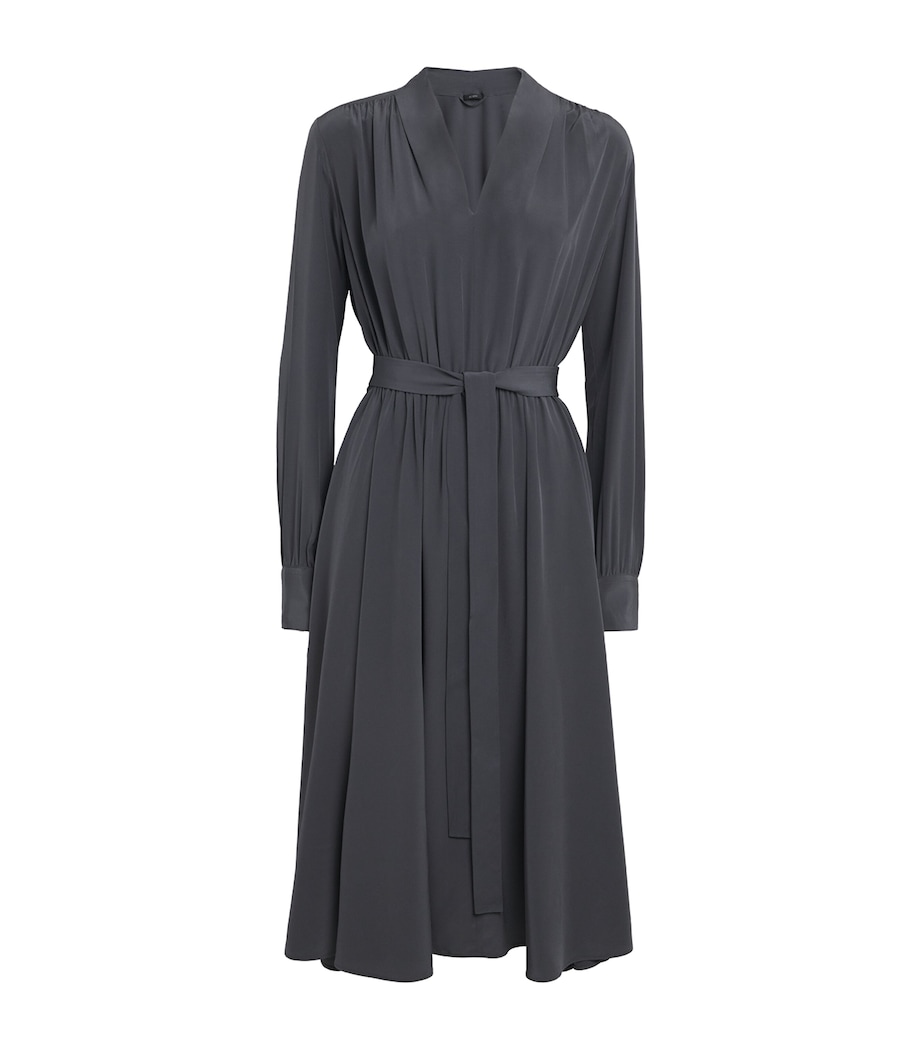 Silk Severin Midi Dress SMOKE Image 1