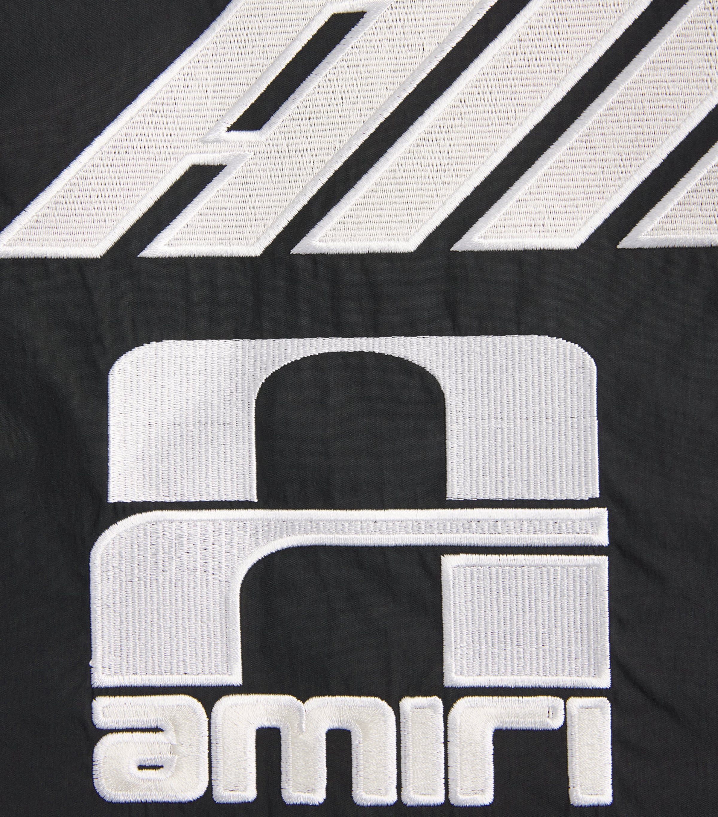 AMIRI Mens Sporty Embroidered Logo Shirt Black Image 6