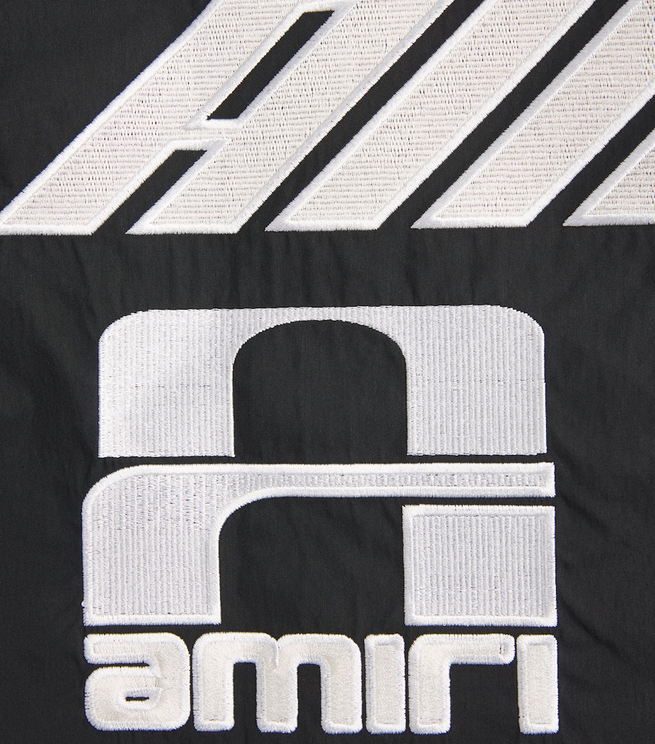 AMIRI Mens Sporty Embroidered Logo Shirt Black Image 6