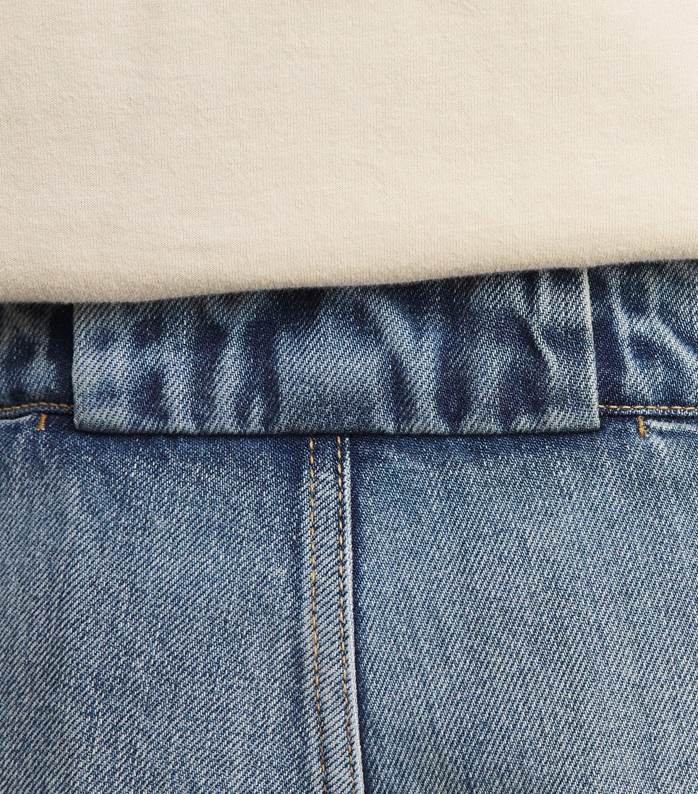 Fear Of God Mens Denim Utility Shorts Medium Indigo Image 3