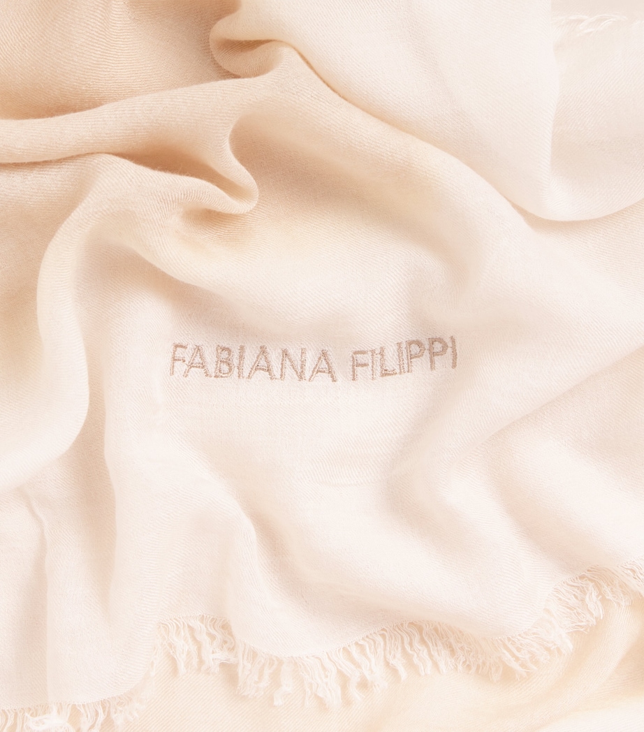 Modal-Cashmere Scarf VR1 ACERO/BURRO Image 4