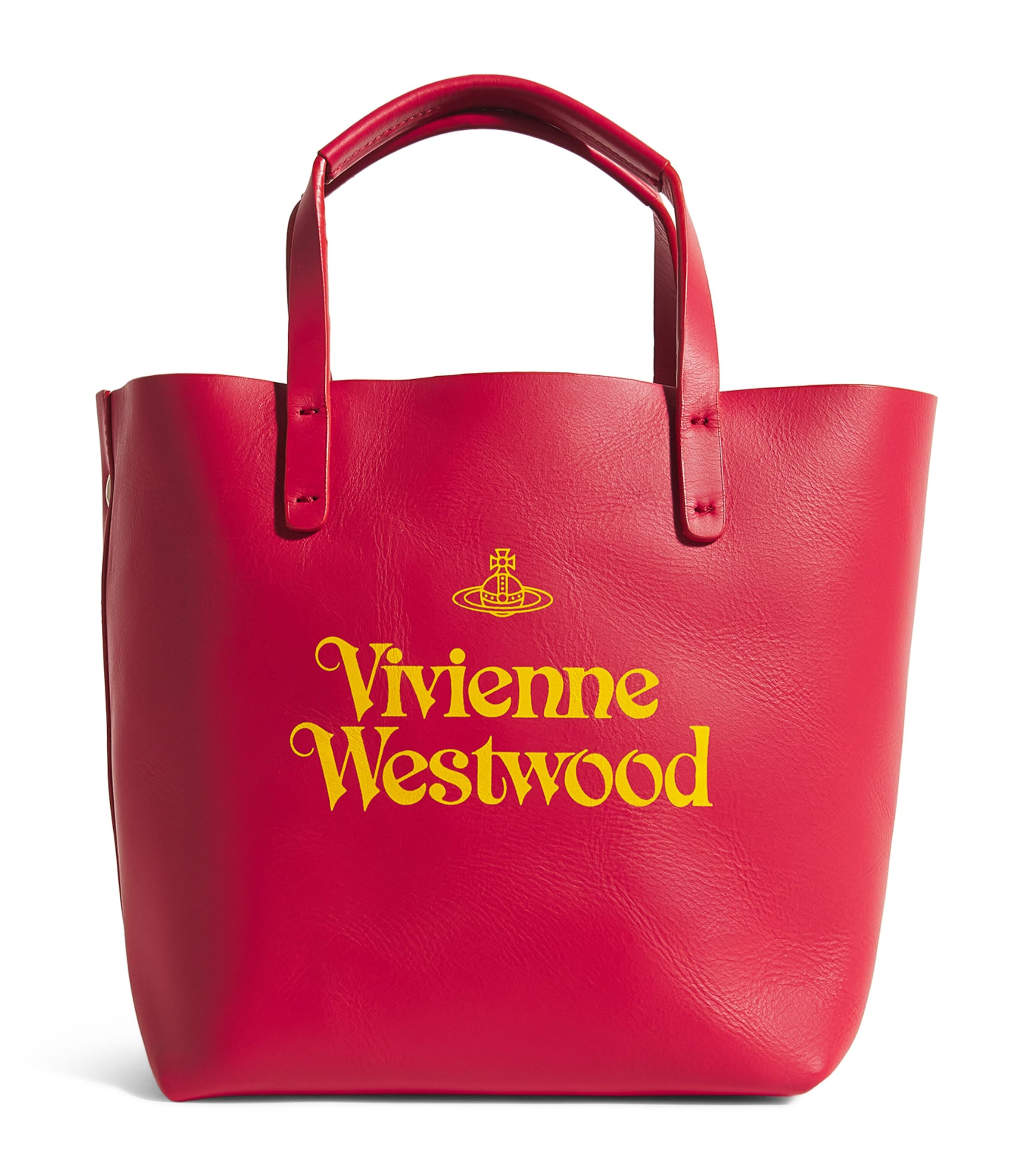 Shop Vivienne Westwood Small Leather Studio Shopper Bag