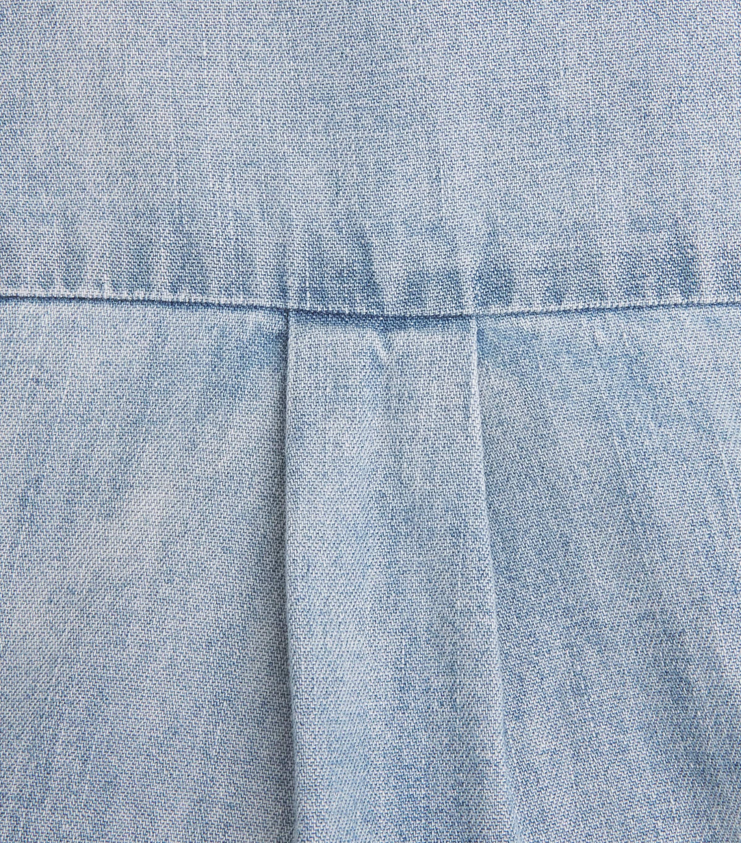 7 For All Mankind Womens Denim Shirt Chambray Loft Image 6