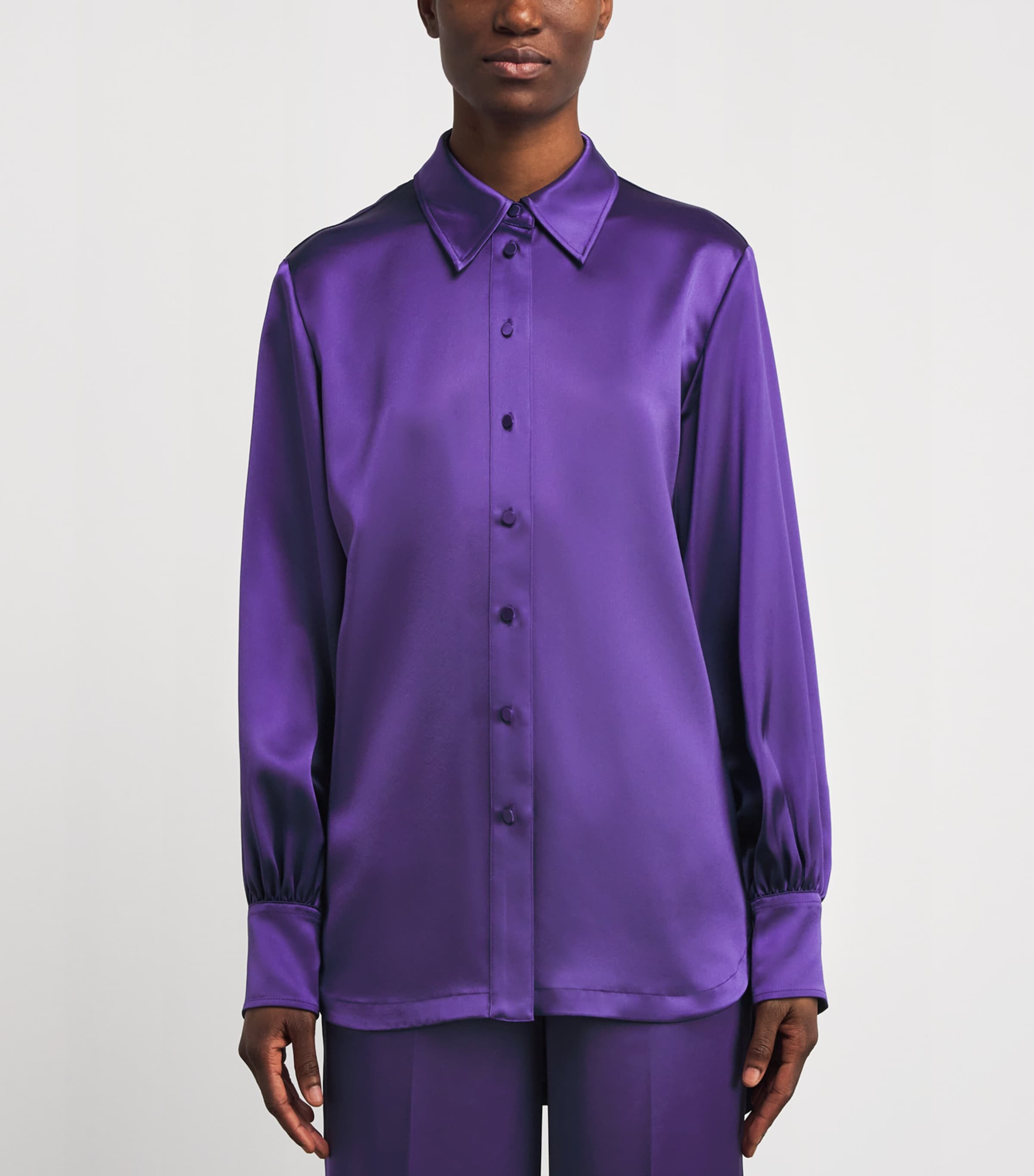 Satin Dieu Blouse VIOLET Image 3