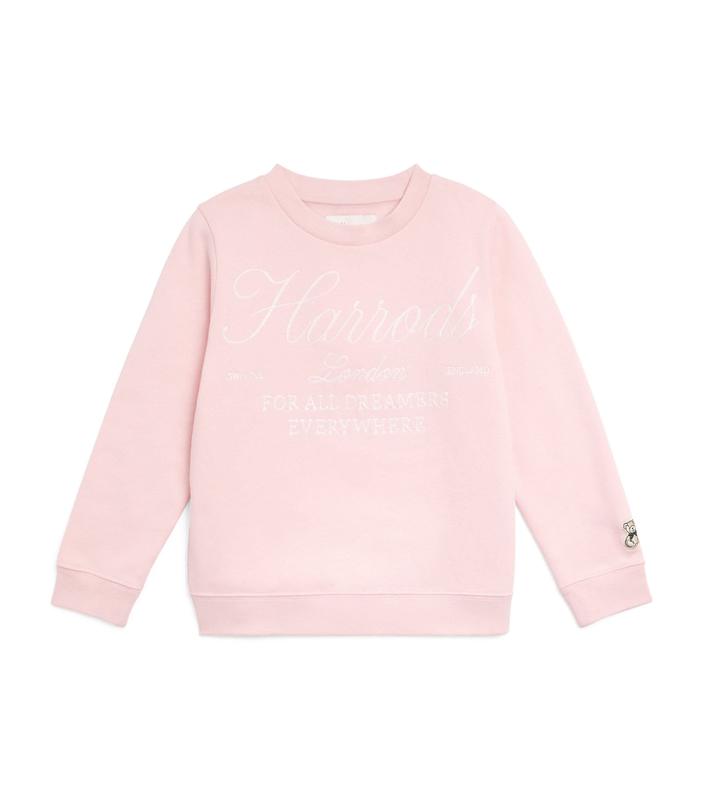 Harrods Cotton Logo Sweatshirt In Pink