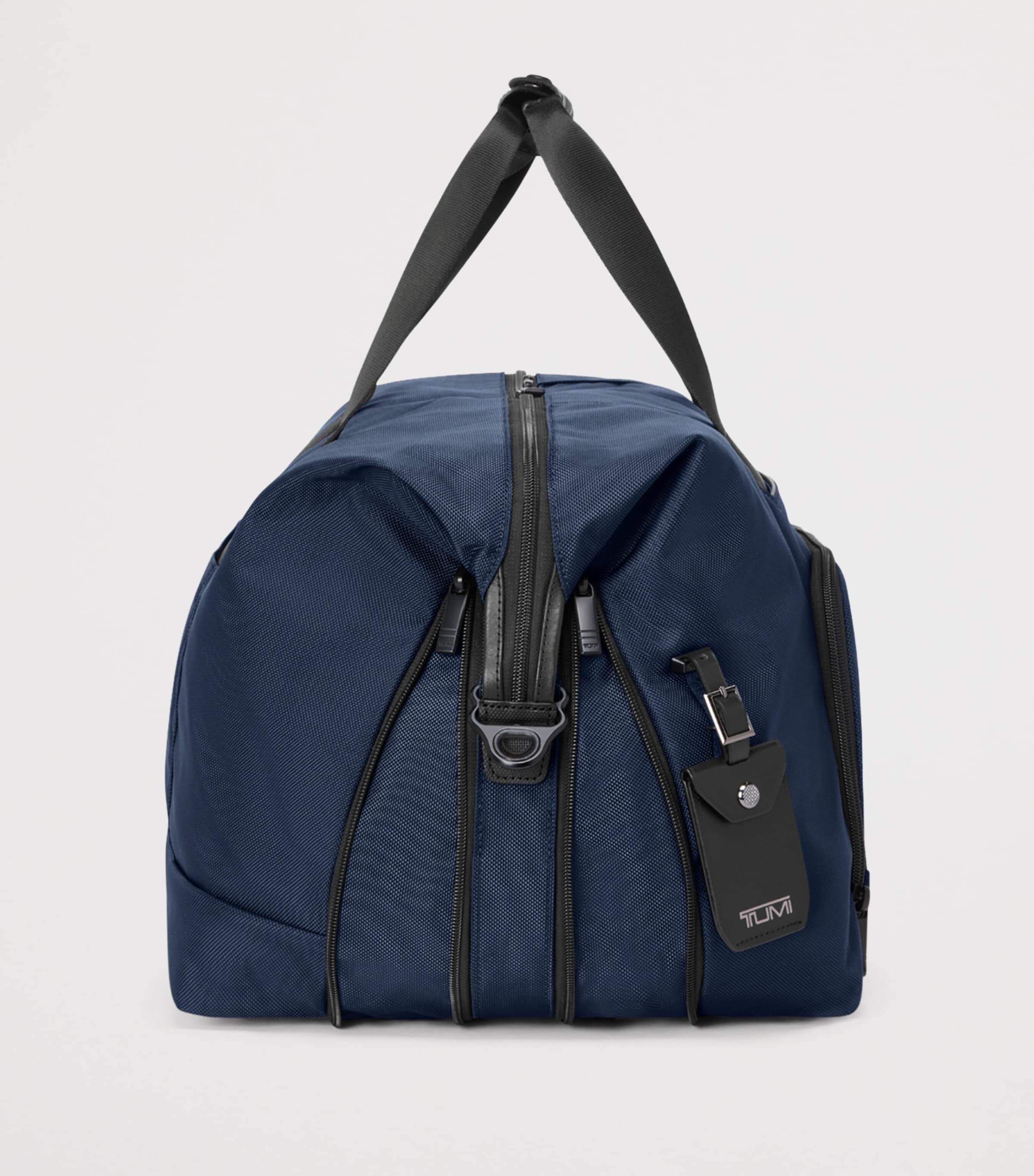 Tumi Navy Alpha 4 Double Expansion Duffle Bag | Harrods US
