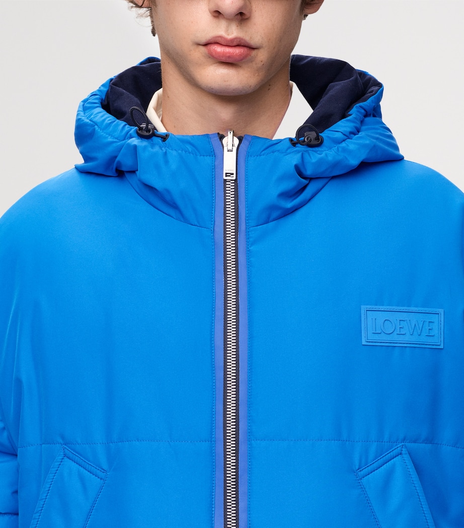 LOEWE Mens Reversible Padded Jacket Navy/blue Image 9