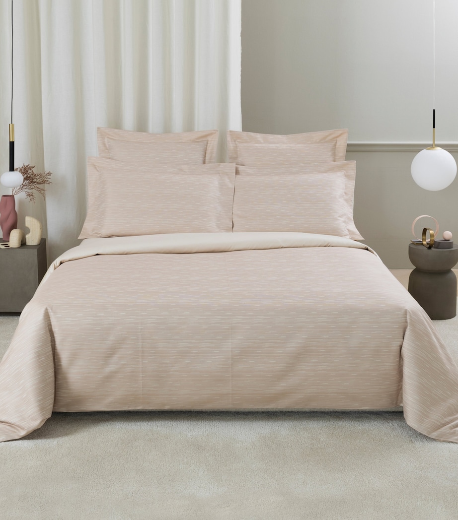Frette Stardust Jacquard Oxford Pillowcase (51cm x 71cm) Vanilla/misty Image 4