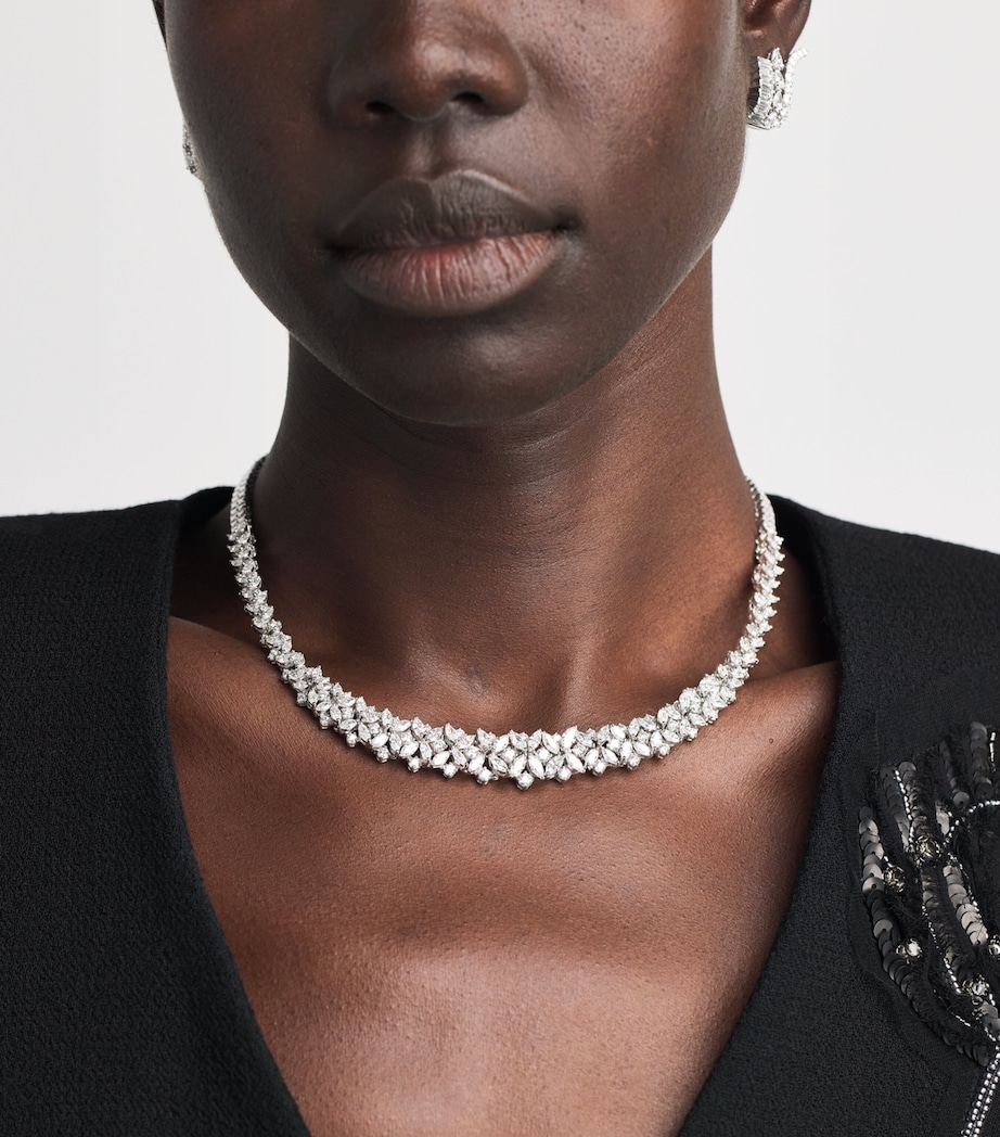 Yeprem White Gold and Diamond Y-Couture Choker White Gold Image 4
