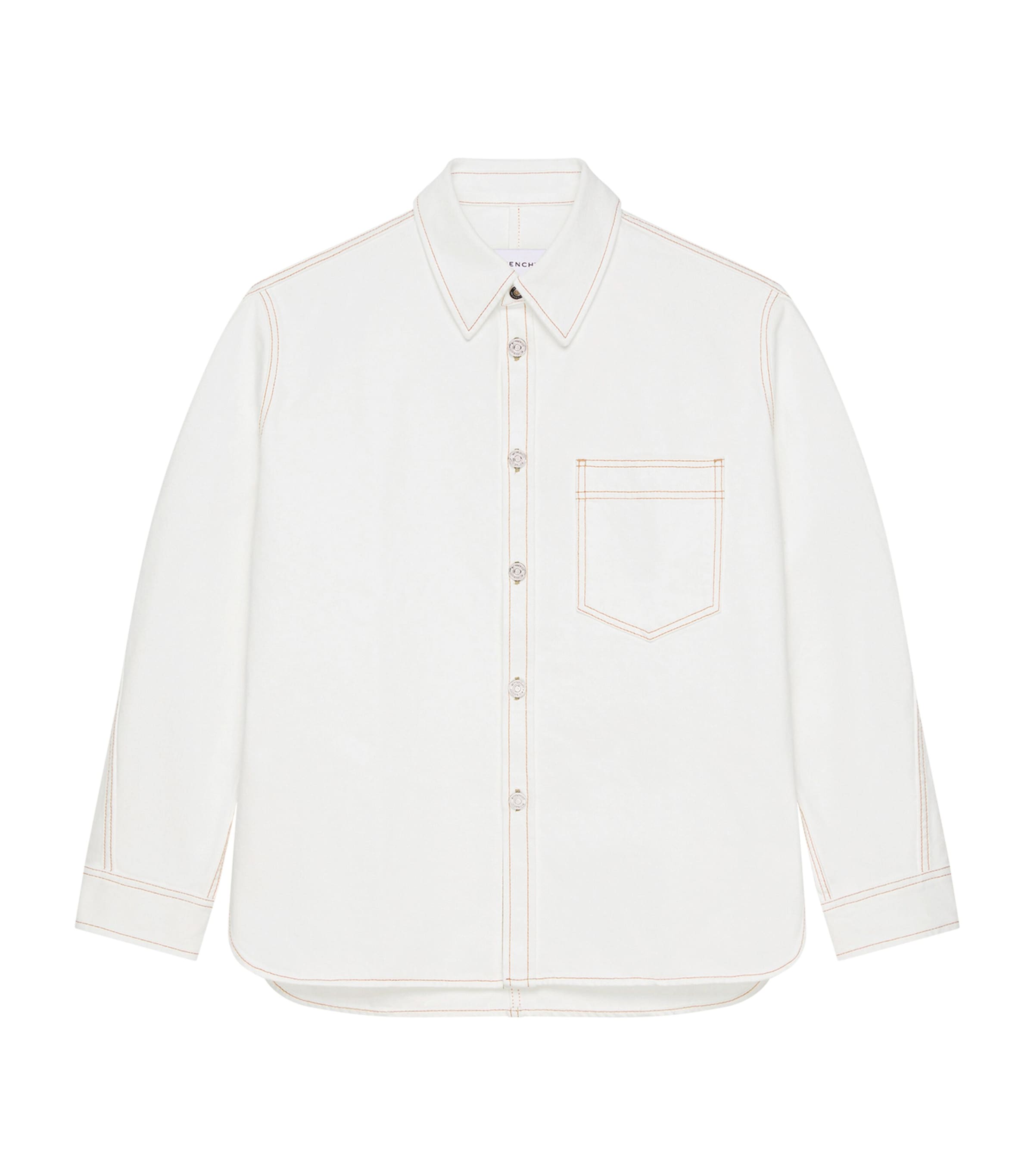 Cotton Overshirt WHITE Image 1
