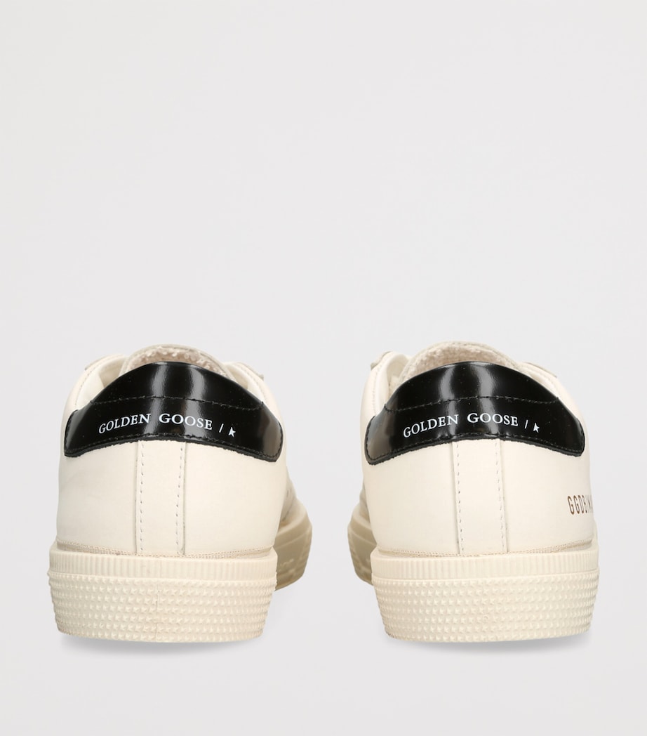 Leather May Sneakers WHITE/BLK Image 2