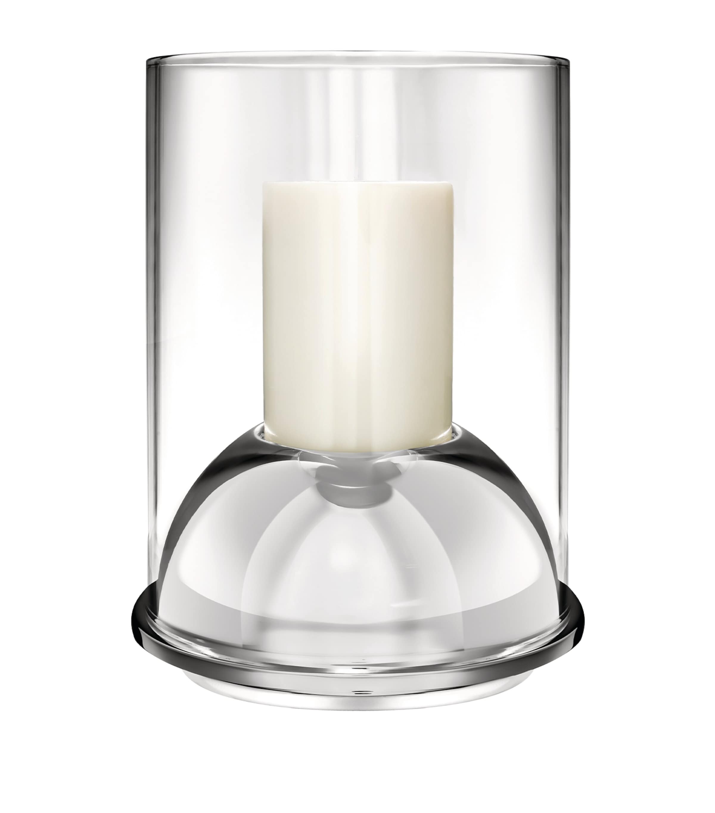 Christofle Oh De  Hurricane Candle Holder In Silver