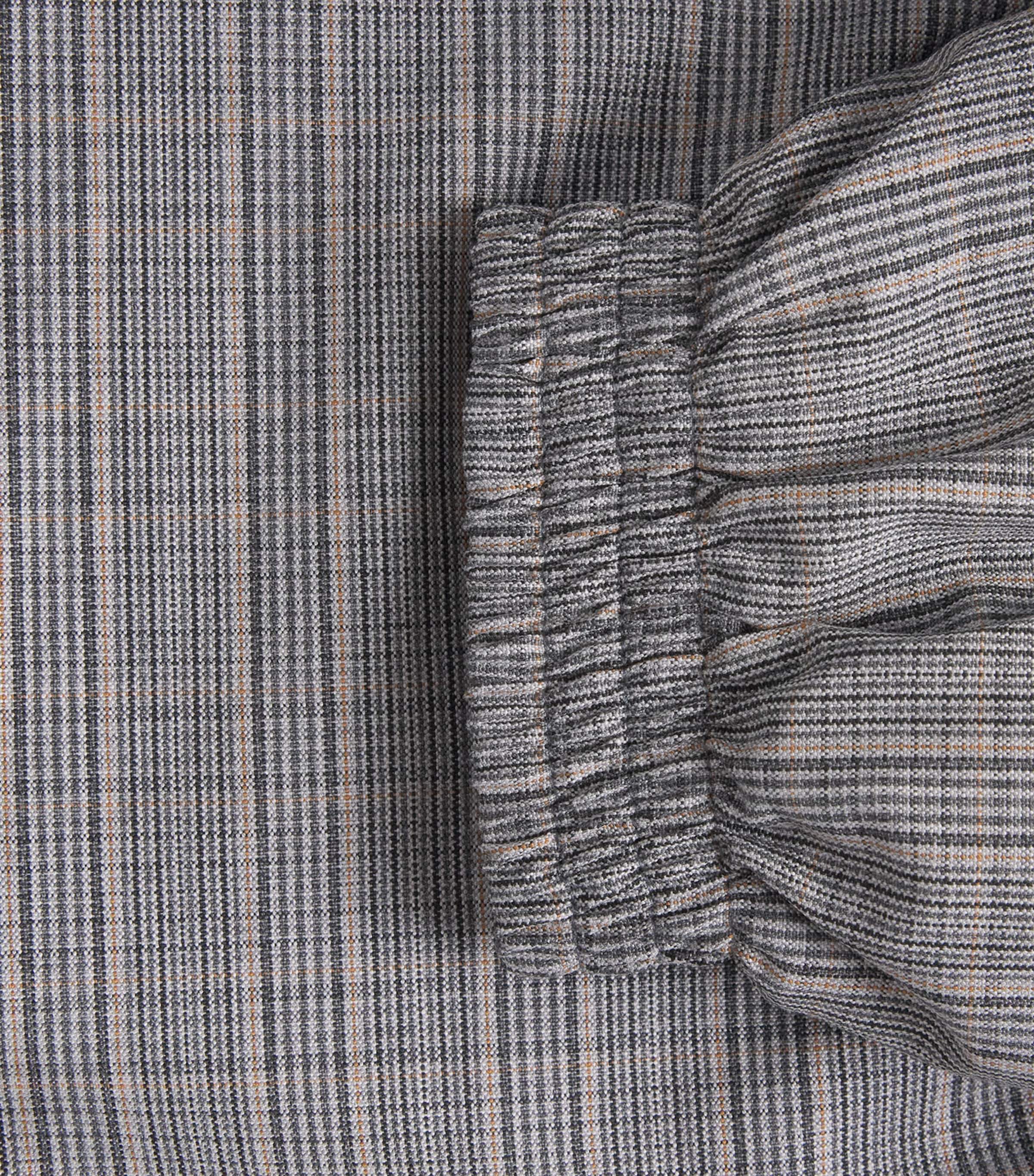 Acne Studios Womens Check Tailored Bomber Jacket Multi Grey Image 6