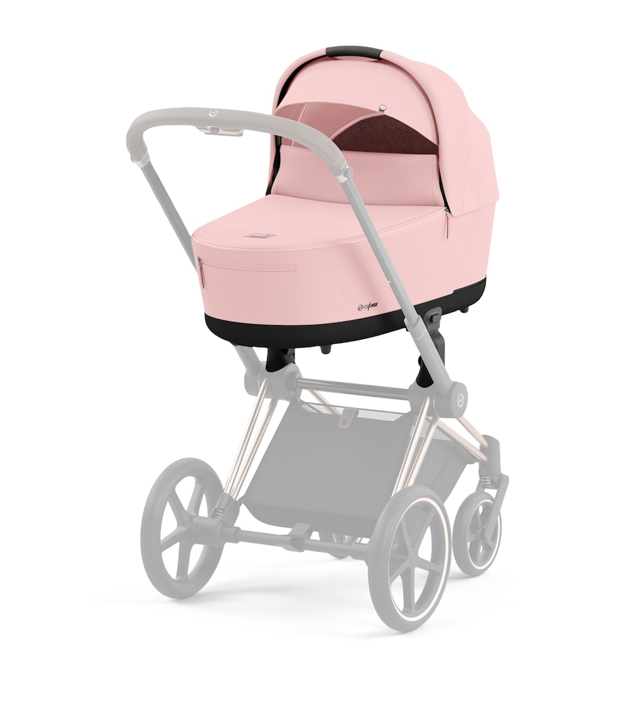 PRIAM Pushchair Lux Carrycot - Peach Pink PEACH/PINK Image 1