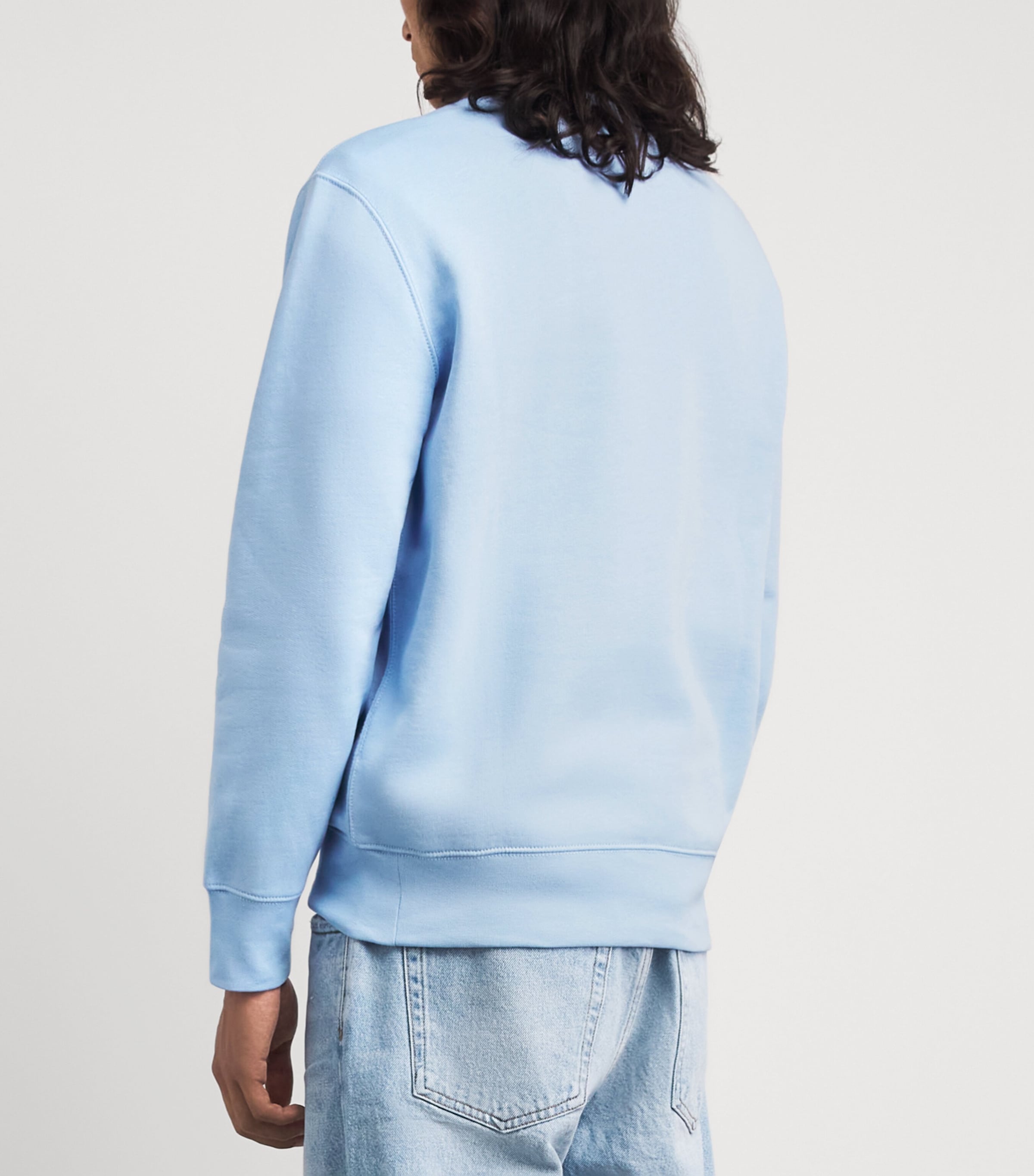 Polo Ralph Lauren Mens Stretch-Cotton Polo Bear Sweatshirt Nport Br Office Blue Image 5