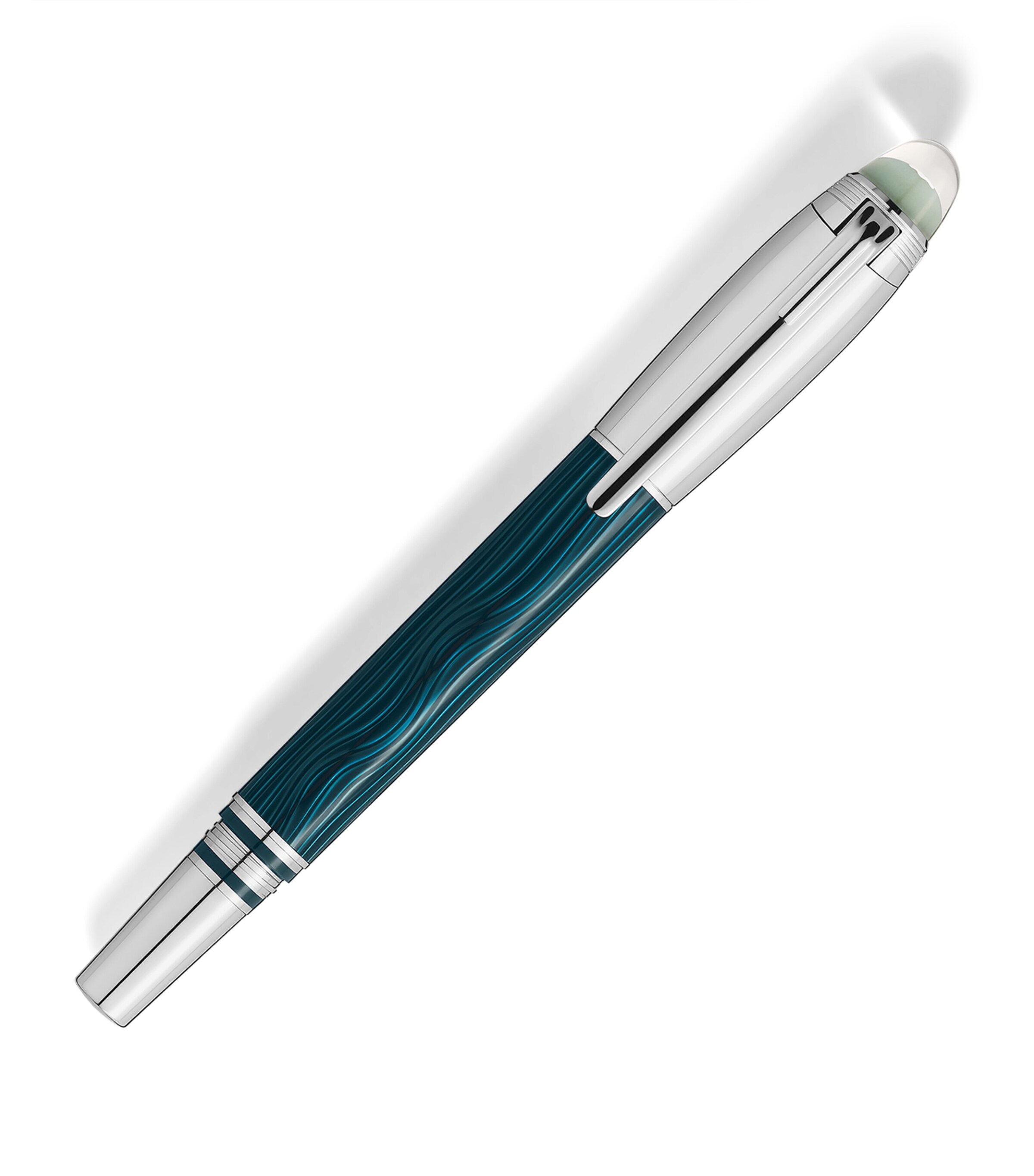 Montblanc Platinum-Coated StarWalker PolarGreen Fineliner Pen Green Image 2