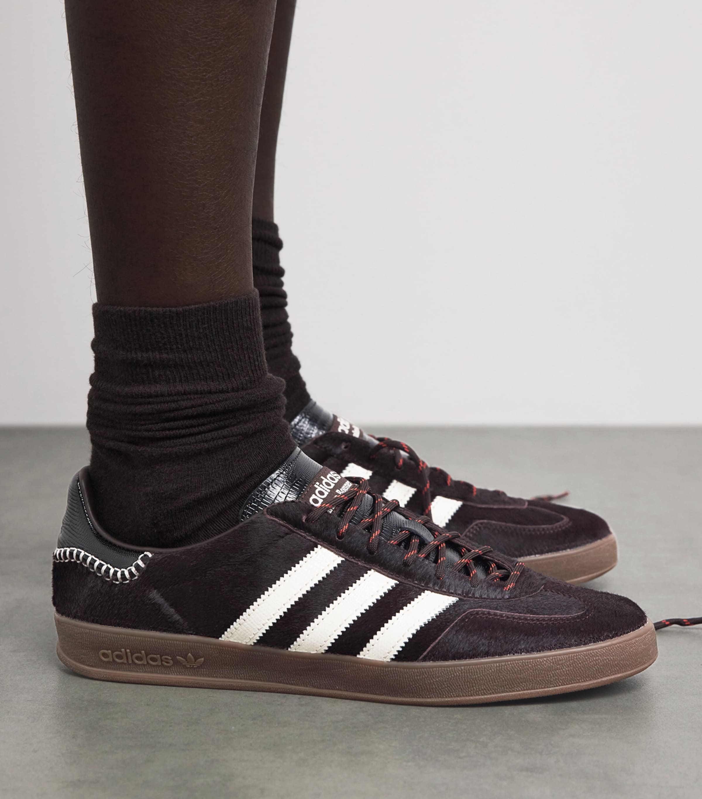 adidas x Wales Bonner Pony Hair Gazelle Sneakers Auco/wonwhi/cblack Image 4