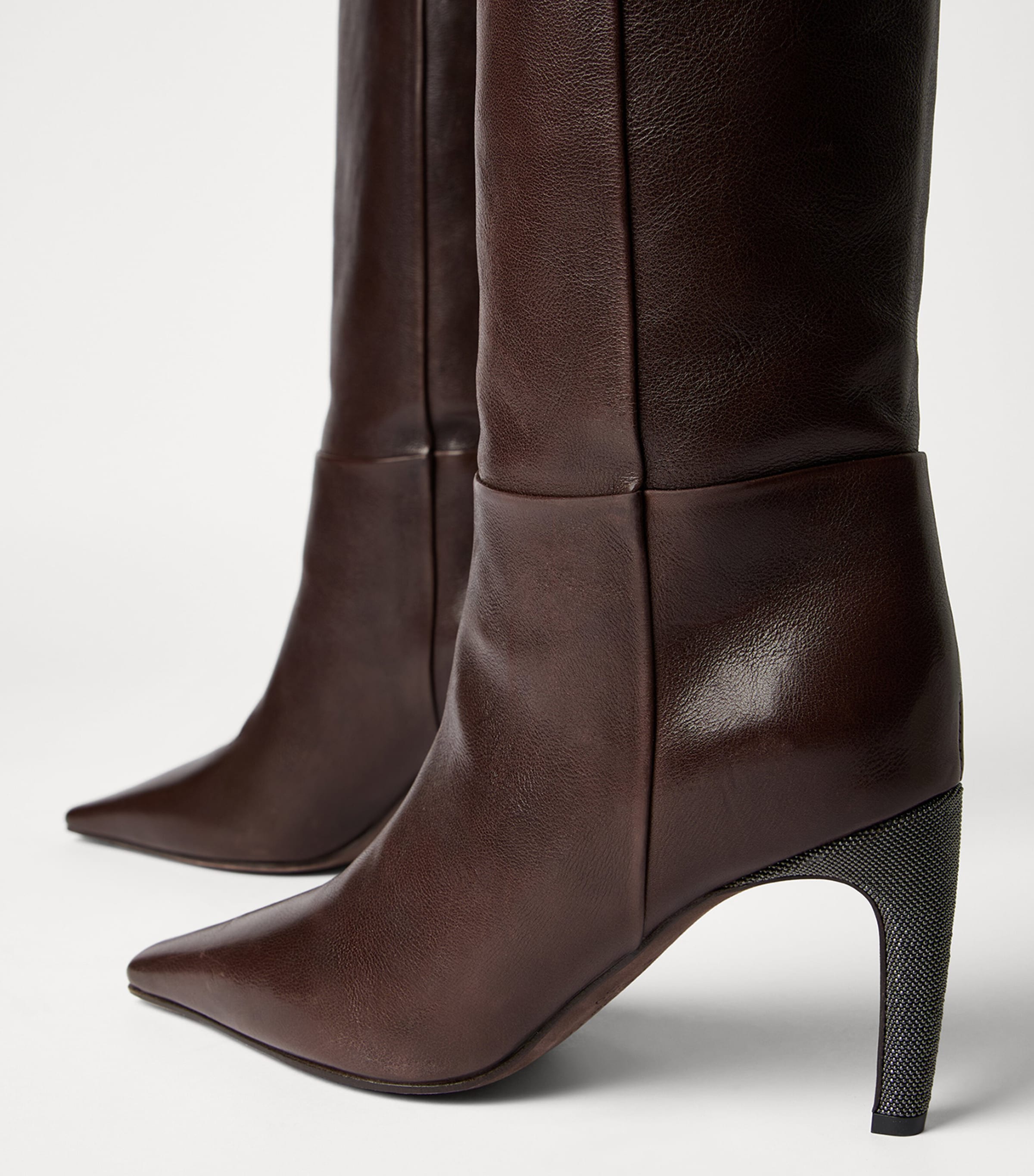 Leather Knee-High Boots 80 C8279 Image 6