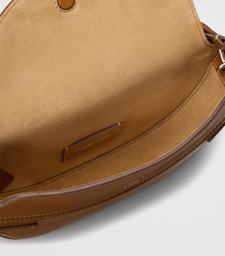 Ralph Lauren Collection Mini Leather Cross-Body Bag Rl Gold Image 3