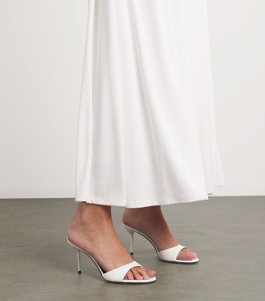 Patent Leather Lidia Mules 70 WHITE Image 2