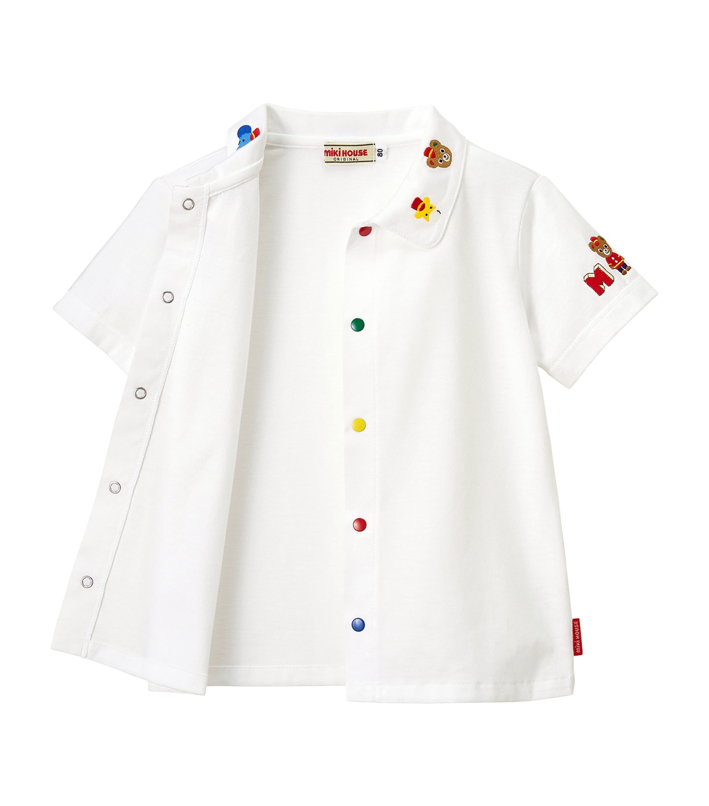 Miki House Cotton Button-Down Shirt (2-4 Years) Image 2