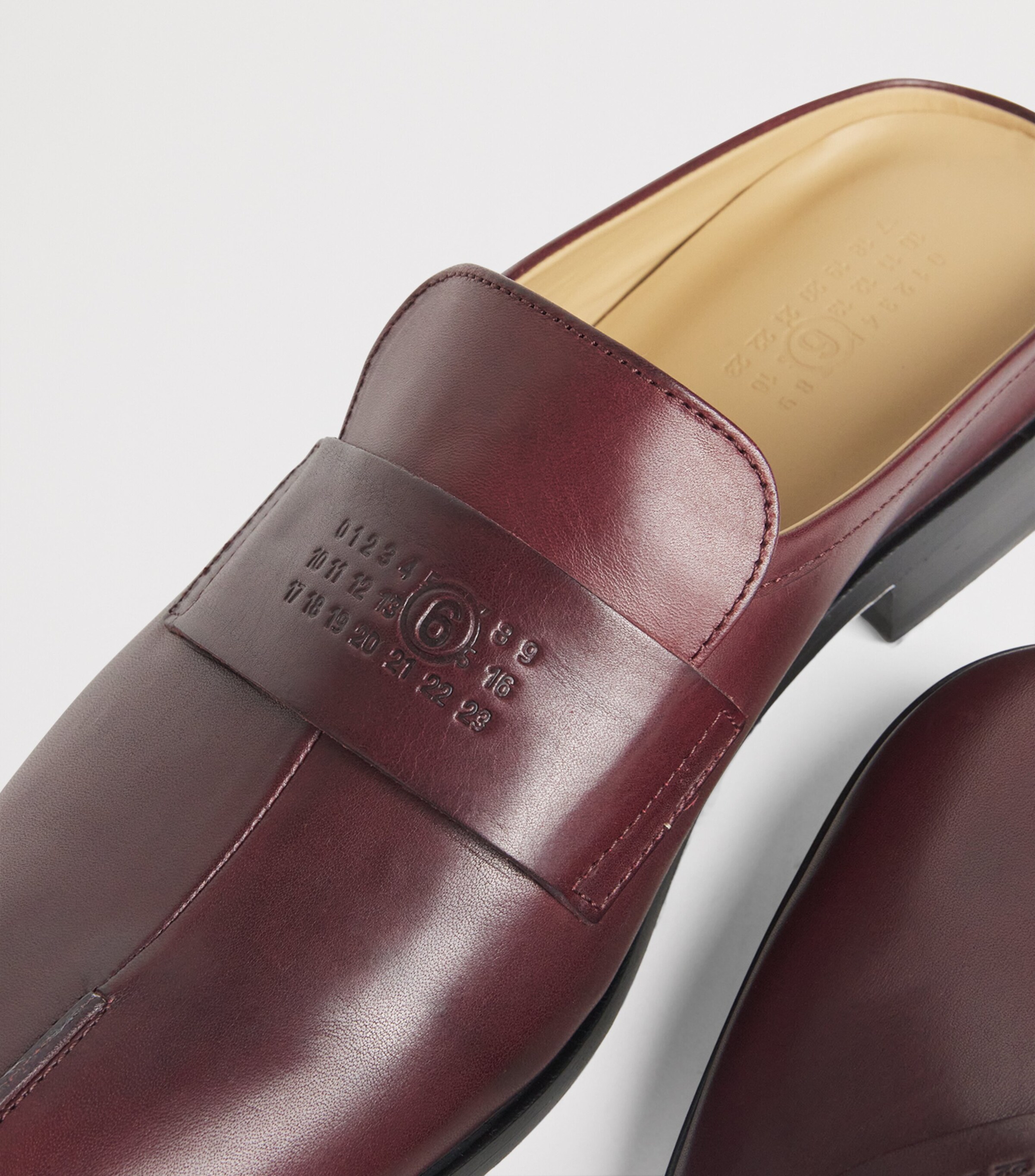 Leather Slip-On Loafers T2353 - BLACK Image 7