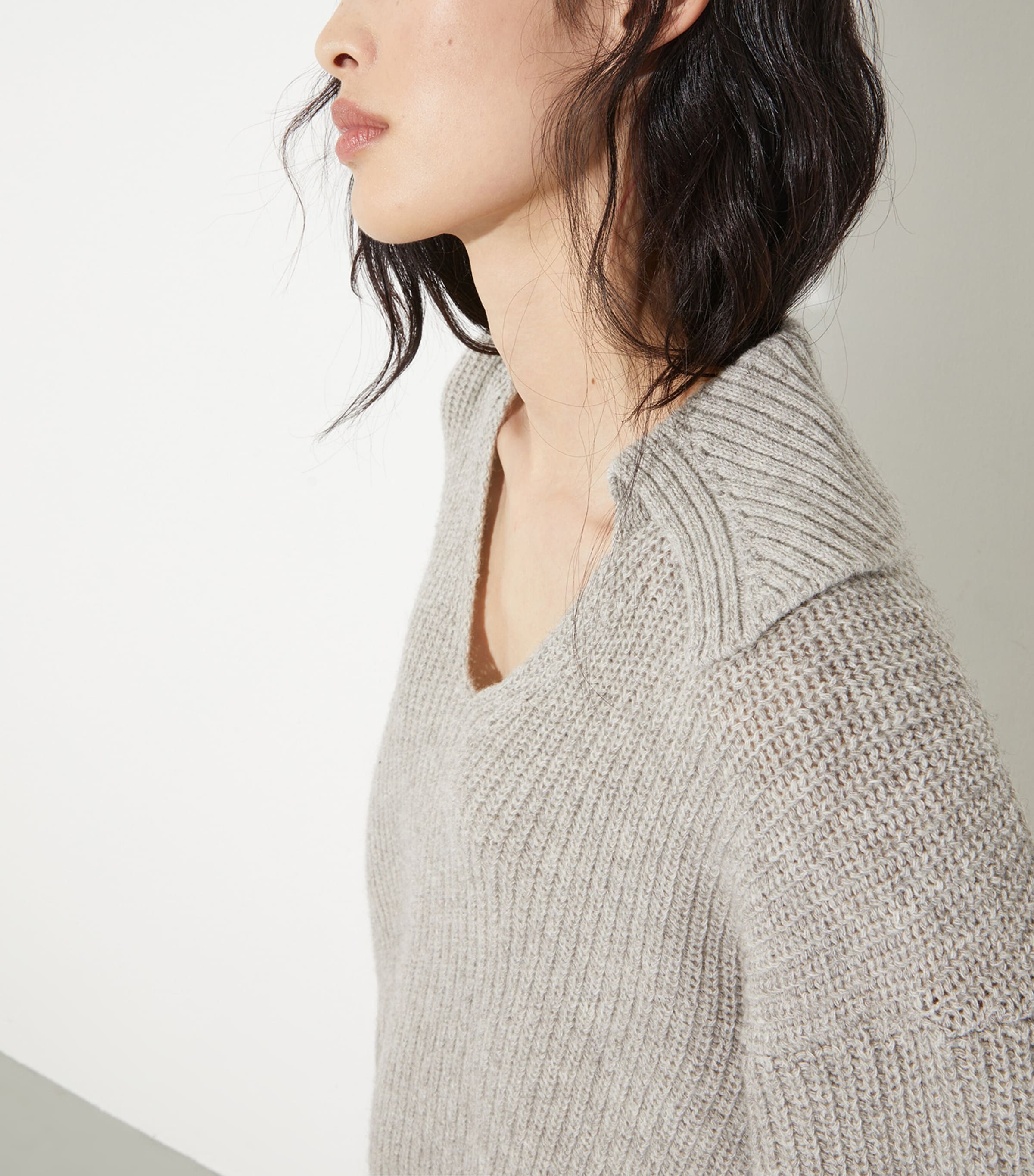 Wool-Blend Oversized Sweater SAND Image 6