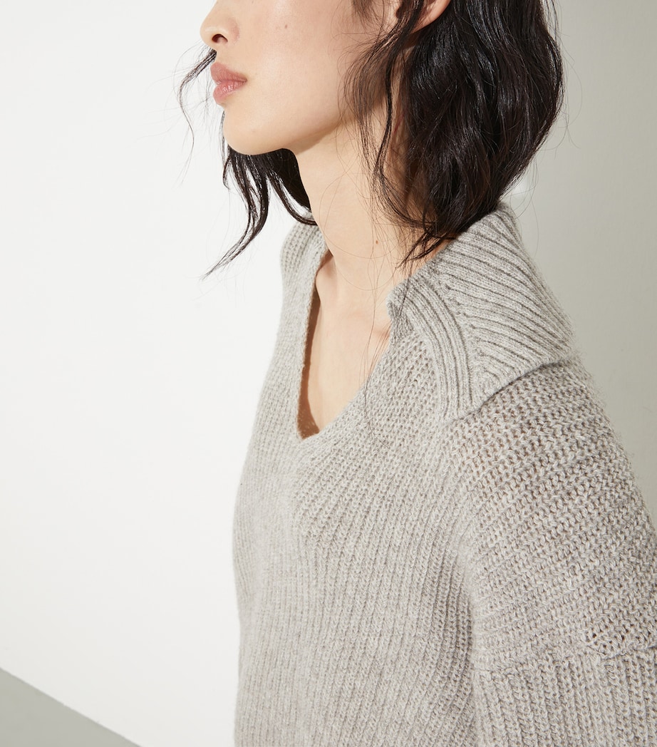 Wool-Blend Oversized Sweater SAND Image 6