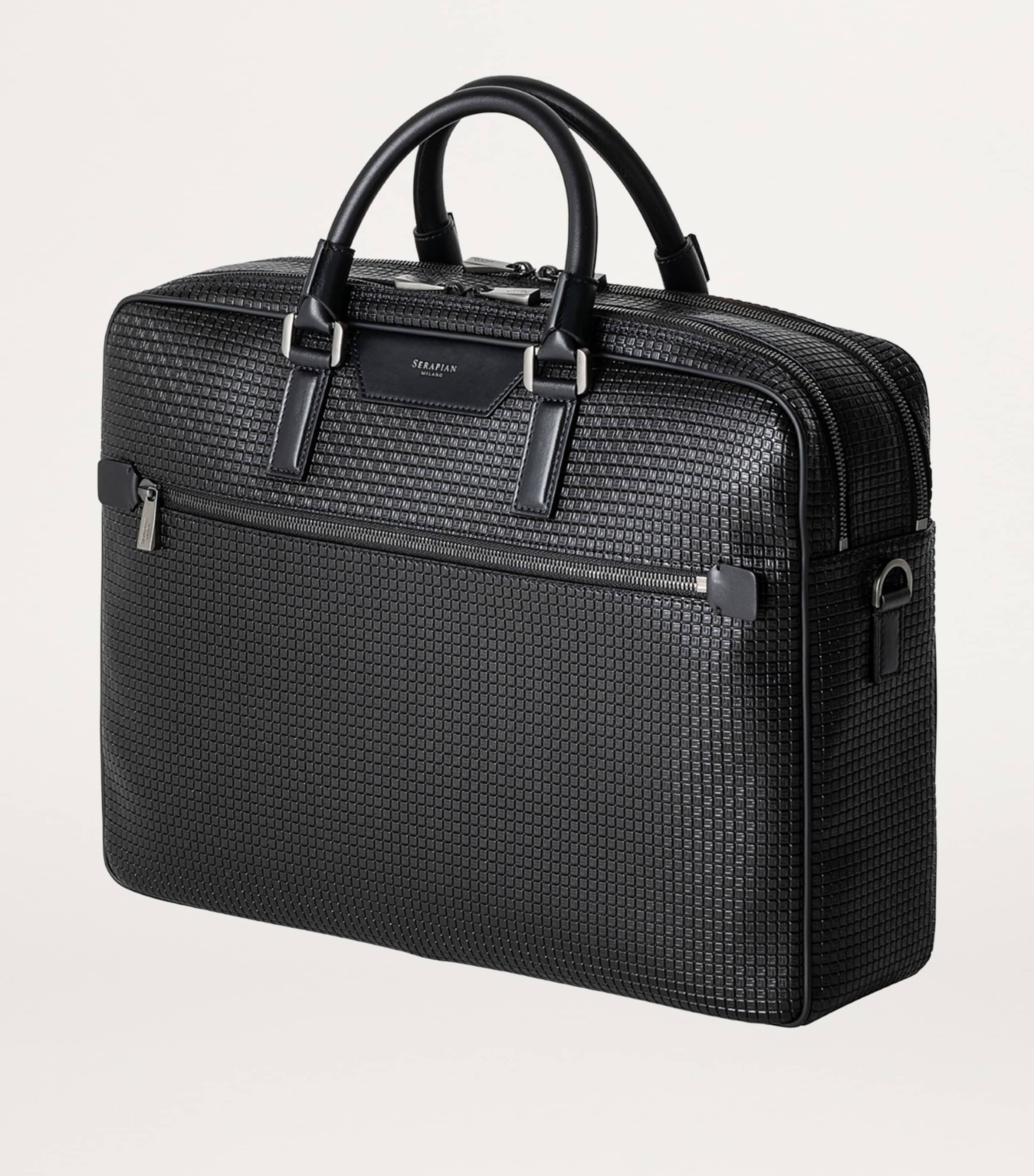 Coated Canvas-Leather Briefcase BLACK ECLIPSE Image 2