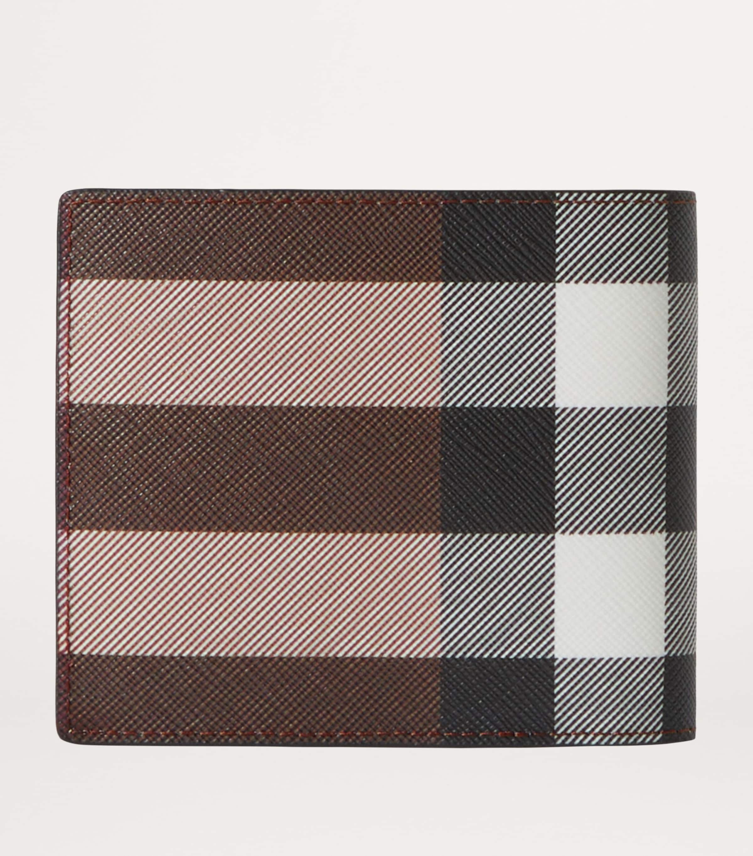 Check Bifold Wallet DARK BIRCH BROWN Image 3