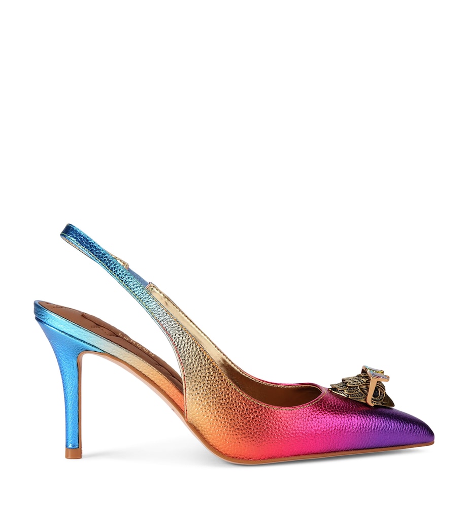 Kurt Geiger London Metallic Leather Belgravia Slingback Heels 85 Other Image 1