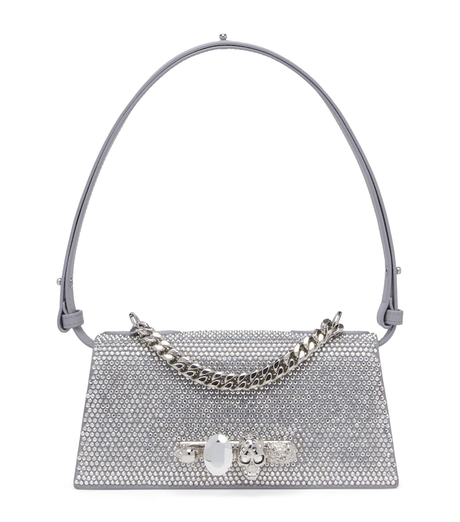 McQueen Leather Jewelled Shoulder Bag Image 1