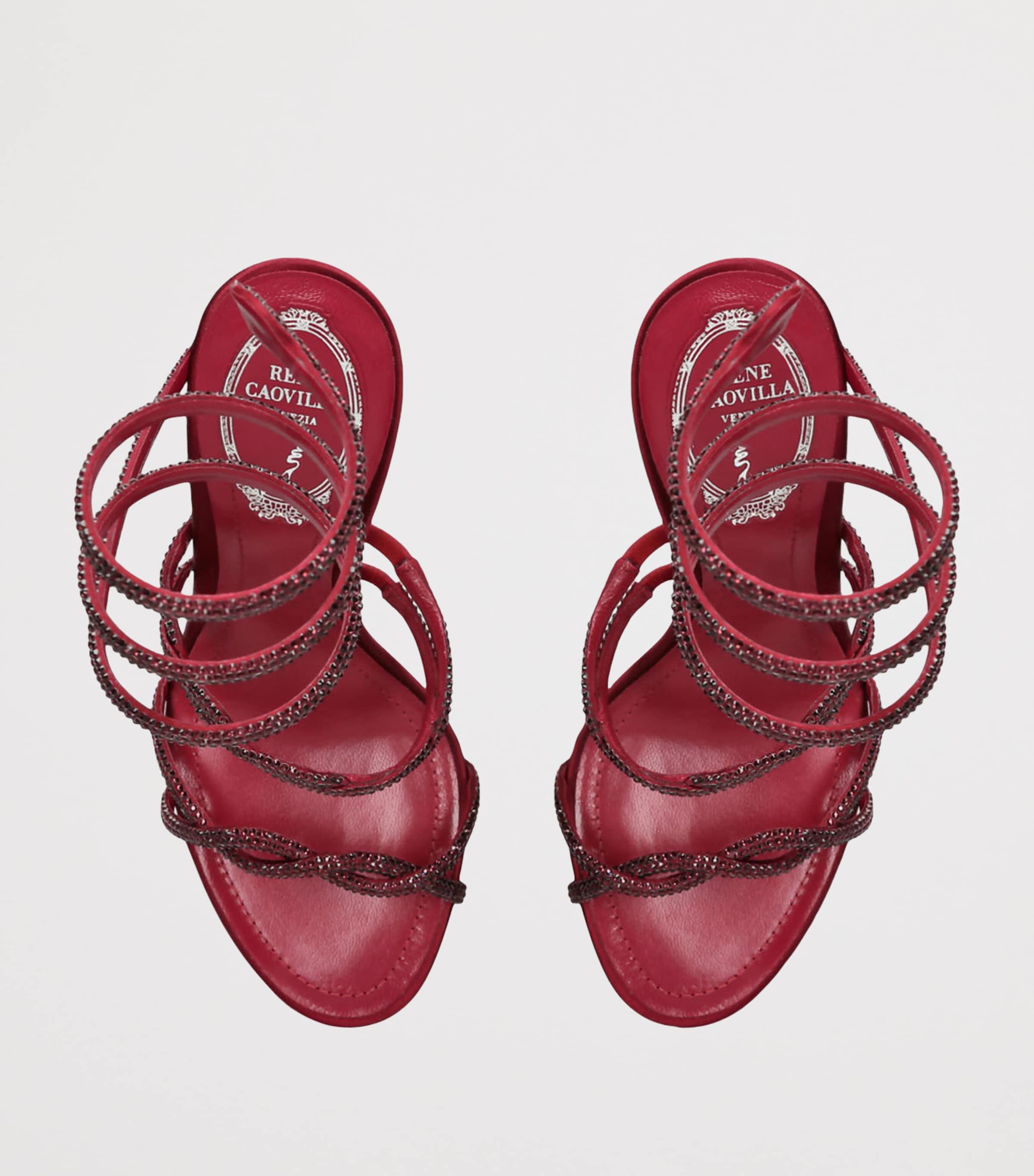 Embellished Cleo Sandals 105 RED Image 3