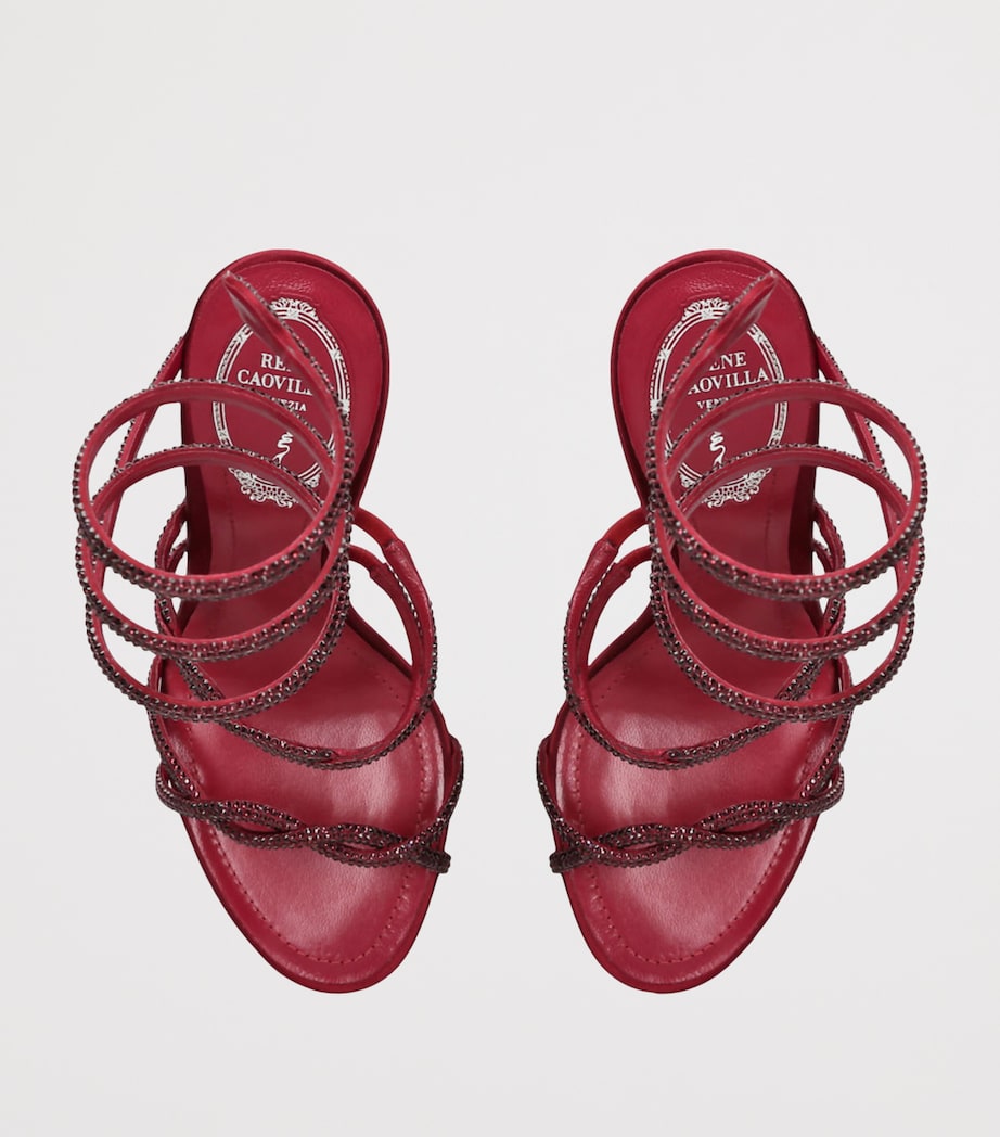 Embellished Cleo Sandals 105 RED Image 3