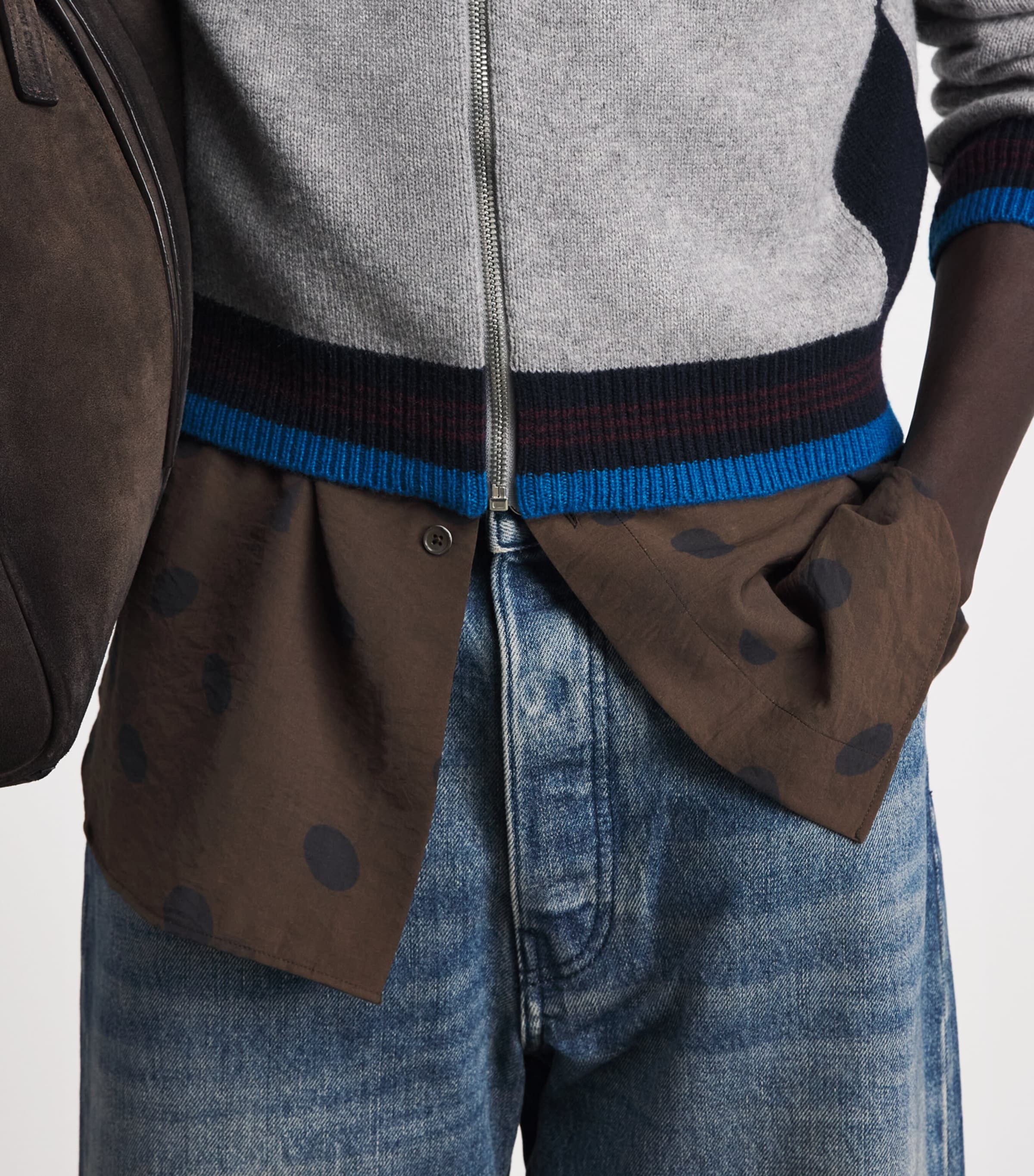 DRIES VAN NOTEN Mens Straight Jeans Image 3