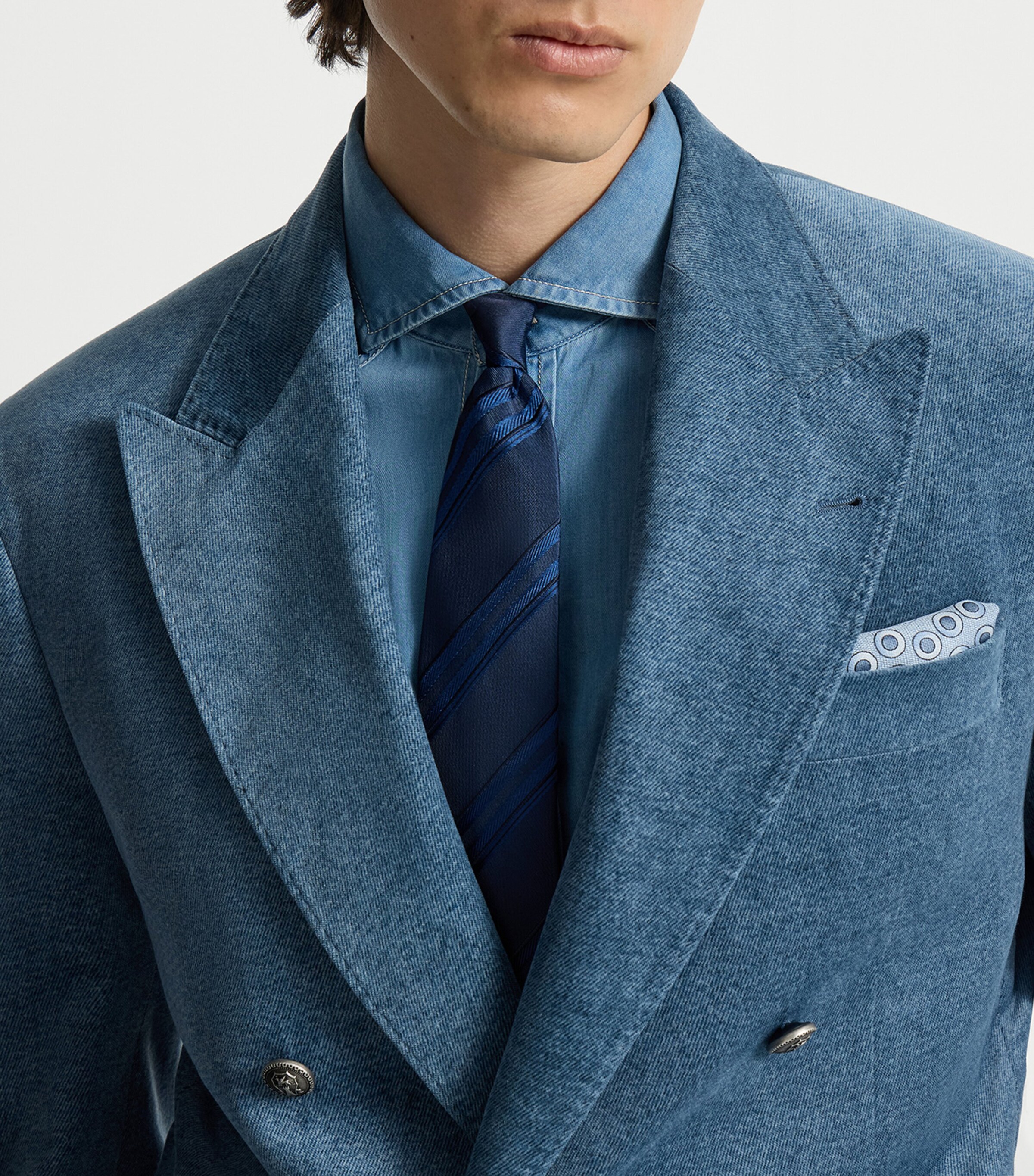 Brunello Cucinelli Silk Regimental Stripe Tie Image 2