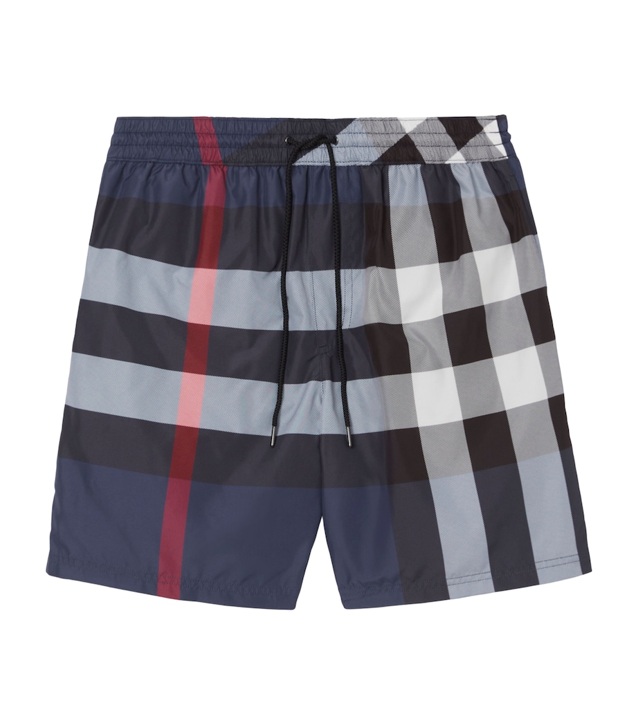 Check Swim Shorts CARBON BLUE IP CHECK Image 1