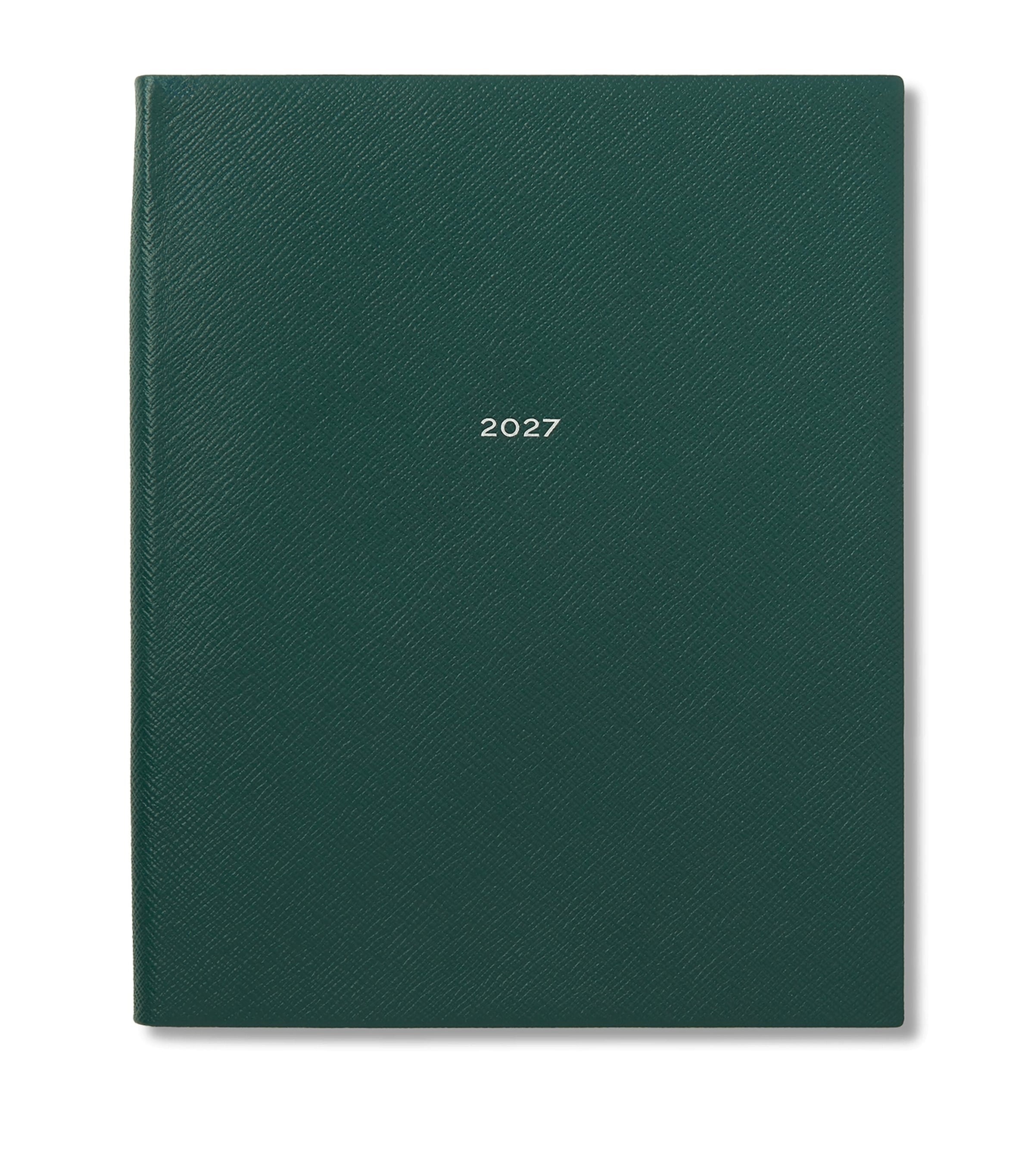 Smythson Leather Portobello Weekly Diary 2027 Forest Green Image 1